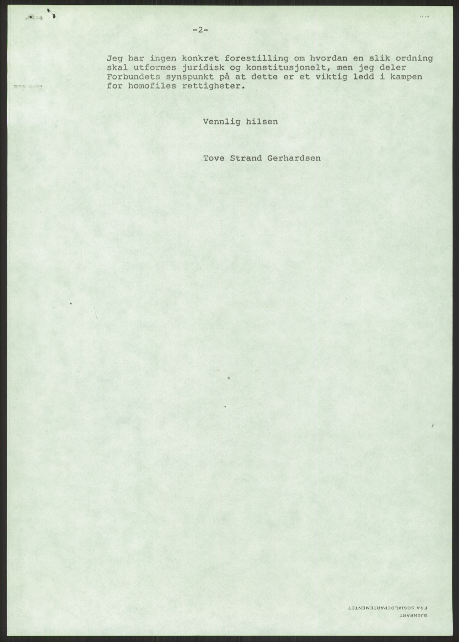 Sosialdepartementet, Administrasjons-, trygde-, plan- og helseavdelingen, AV/RA-S-6179/D/L2240/0004: -- / 619 Diverse. HIV/AIDS, 1987, p. 323