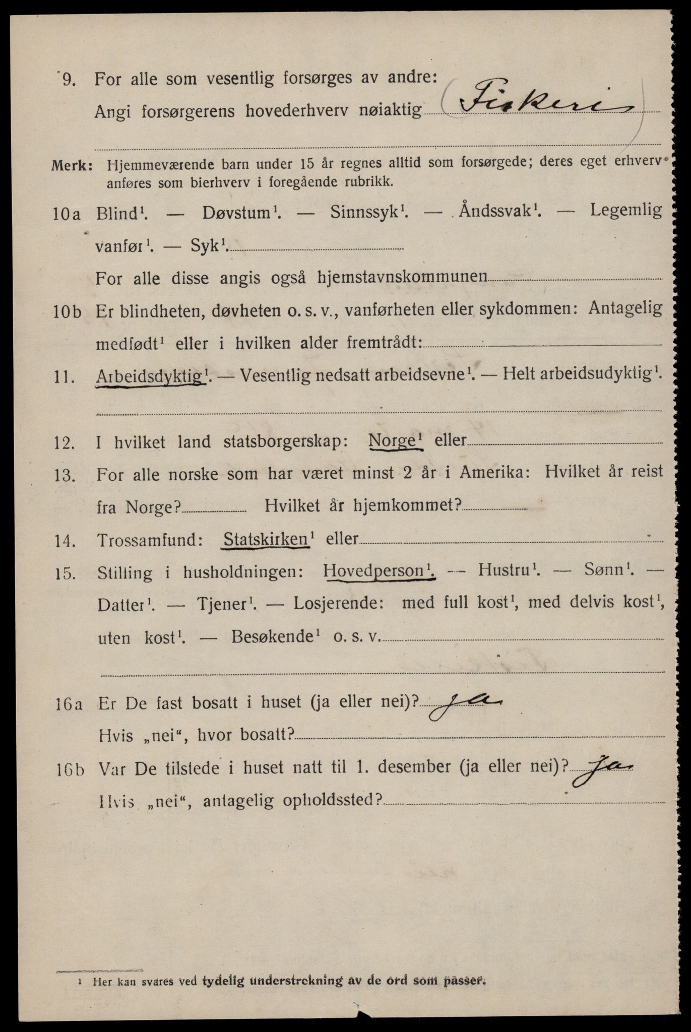 SAST, 1920 census for Stangaland, 1920, p. 3670