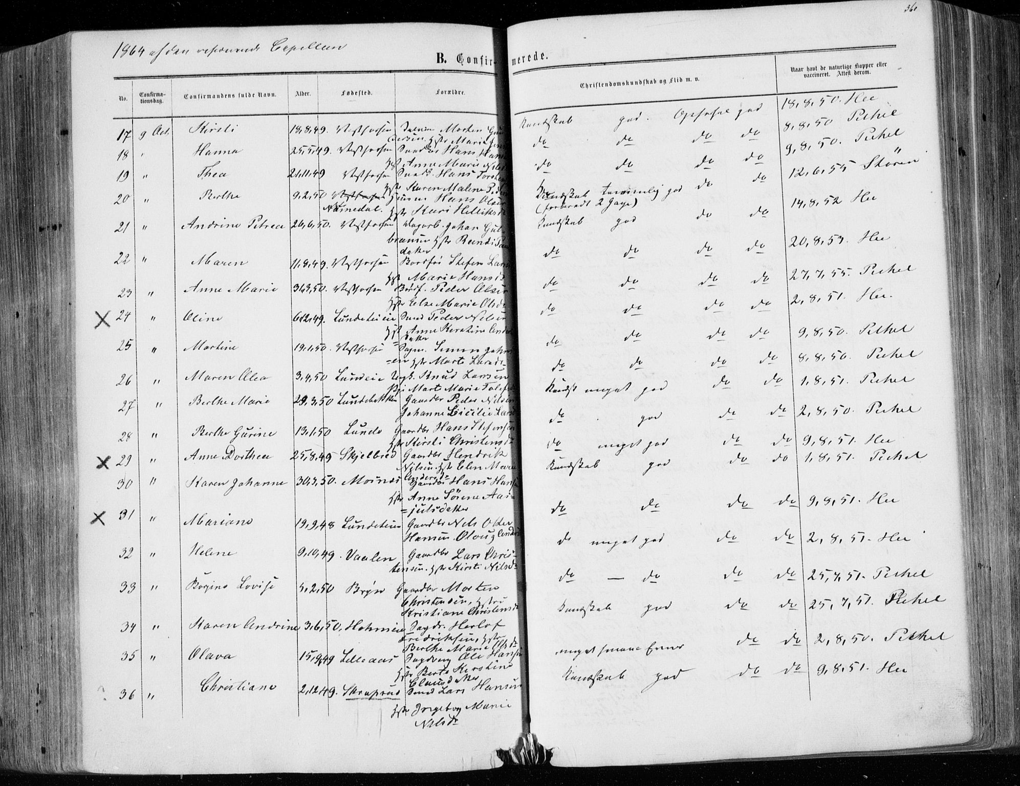 Eiker kirkebøker, AV/SAKO-A-4/F/Fa/L0016: Parish register (official) no. I 16, 1860-1868, p. 360