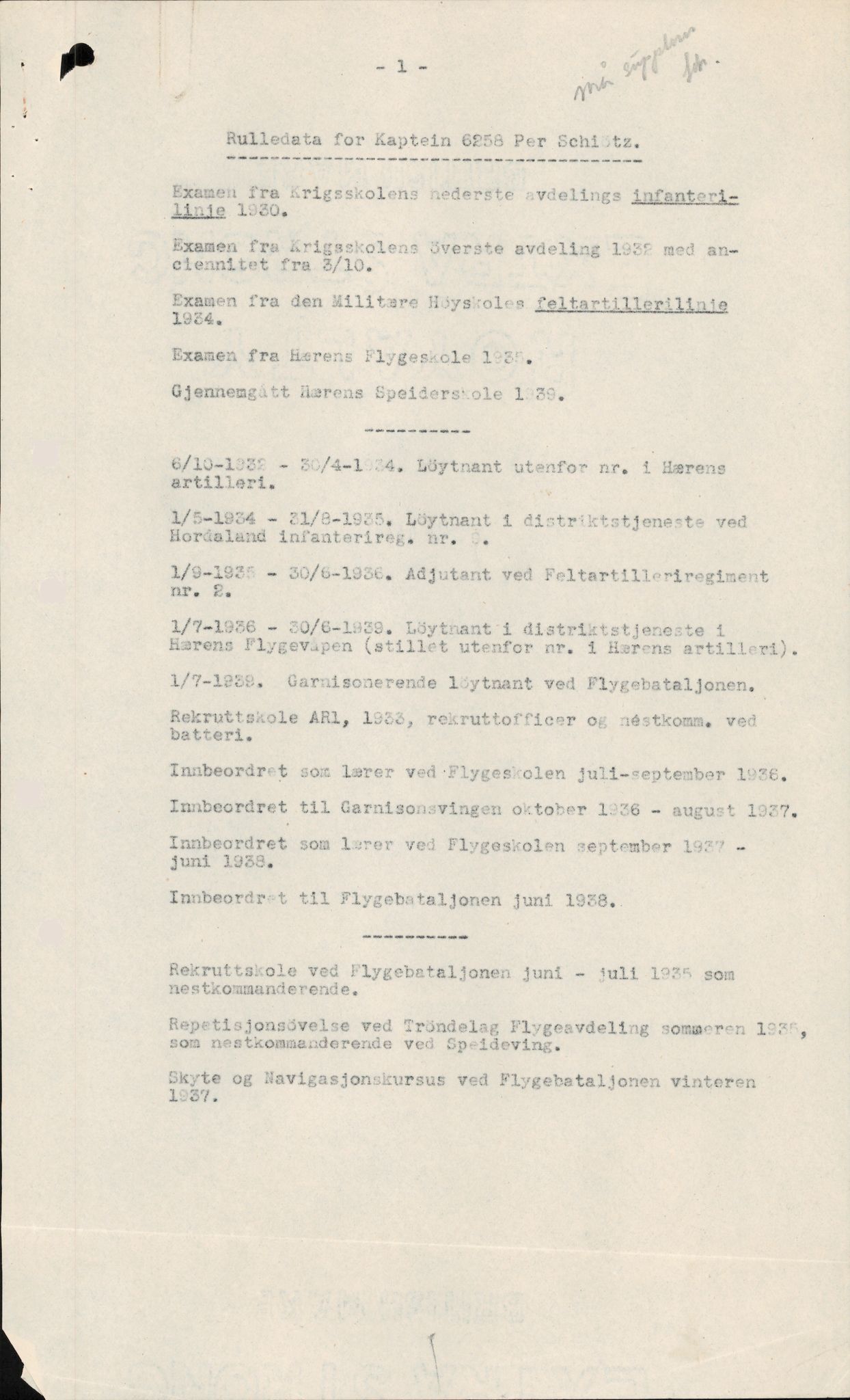 Forsvaret, Forsvarets overkommando/Luftforsvarsstaben, RA/RAFA-4079/P/Pa/L0028: Personellpapirer, 1911, p. 89