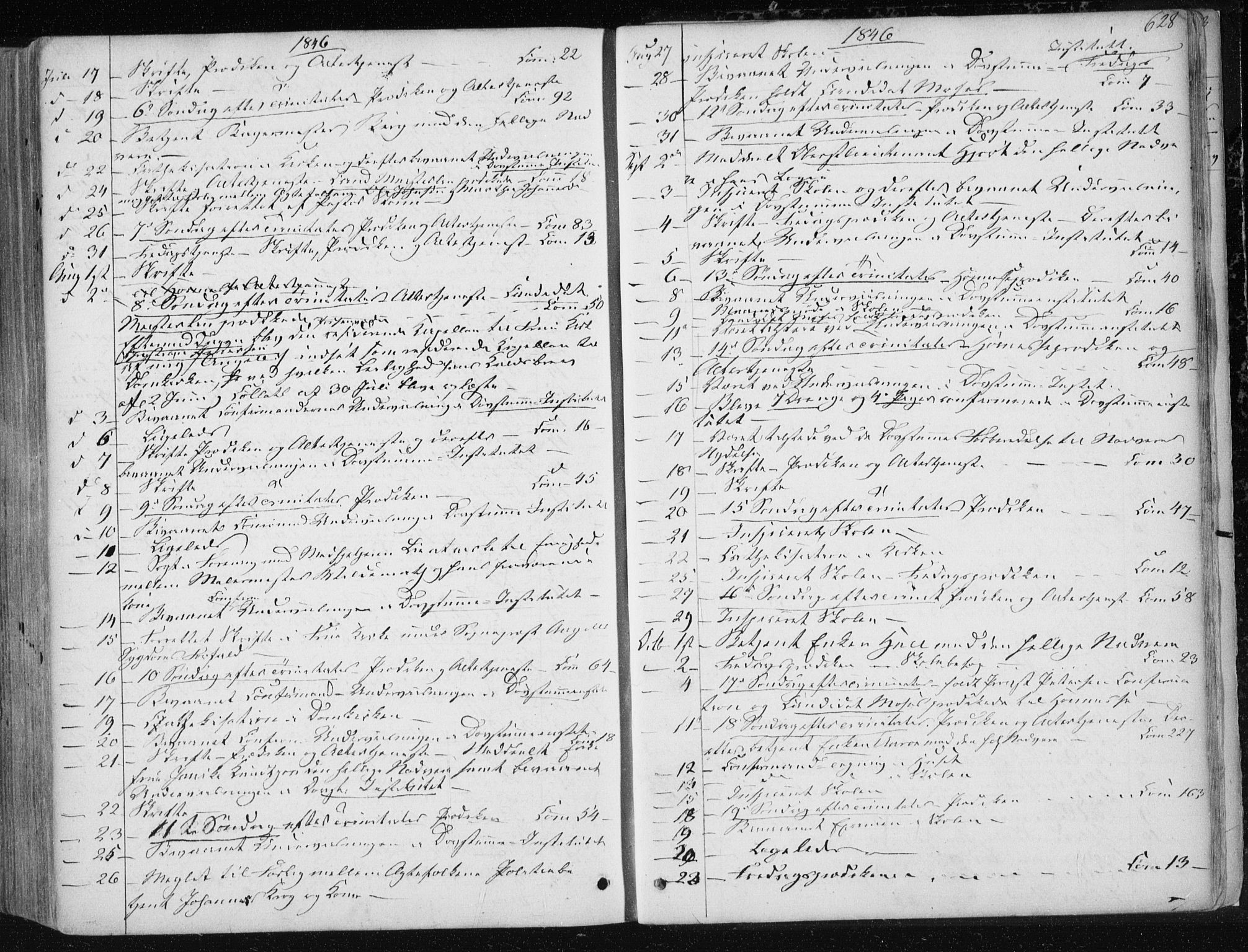 Ministerialprotokoller, klokkerbøker og fødselsregistre - Sør-Trøndelag, SAT/A-1456/601/L0049: Parish register (official) no. 601A17, 1839-1847, p. 628