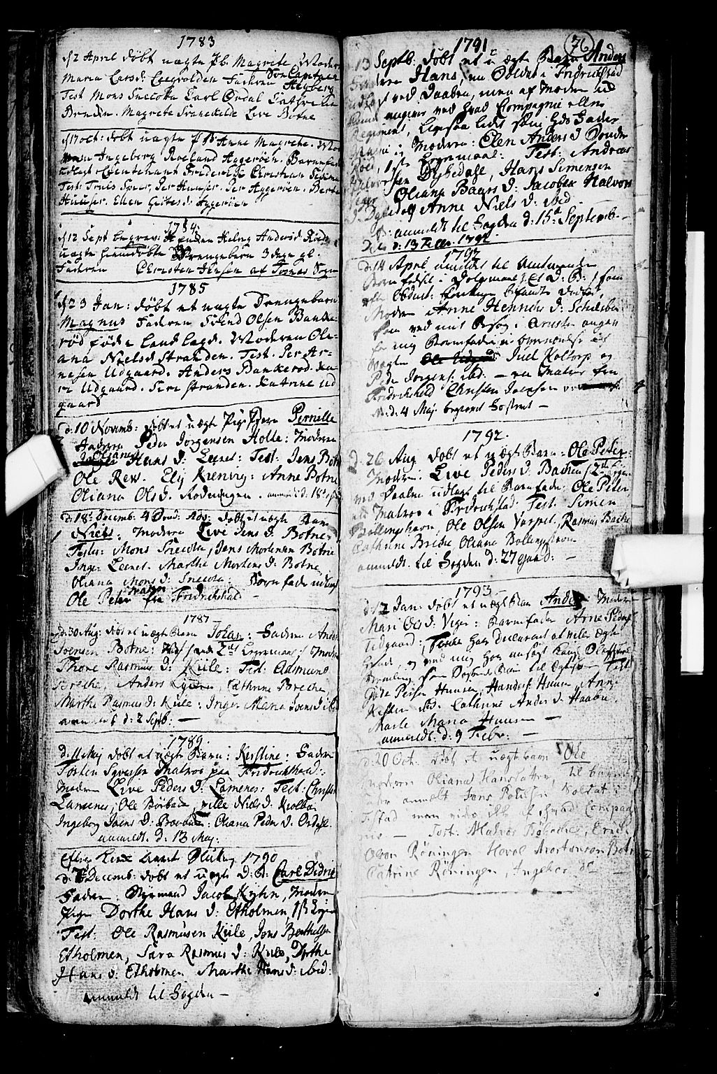 Hvaler prestekontor Kirkebøker, SAO/A-2001/F/Fa/L0003: Parish register (official) no. I 3, 1758-1796, p. 76