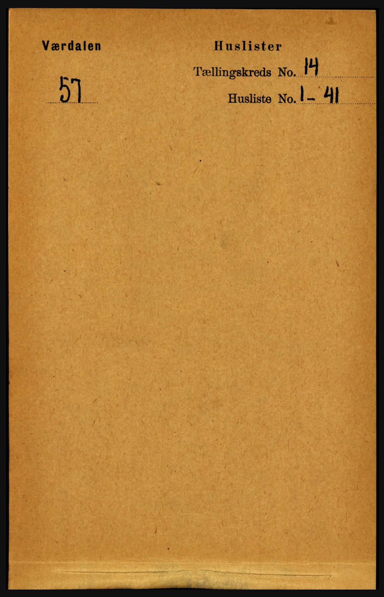 RA, 1891 census for 1721 Verdal, 1891, p. 7323
