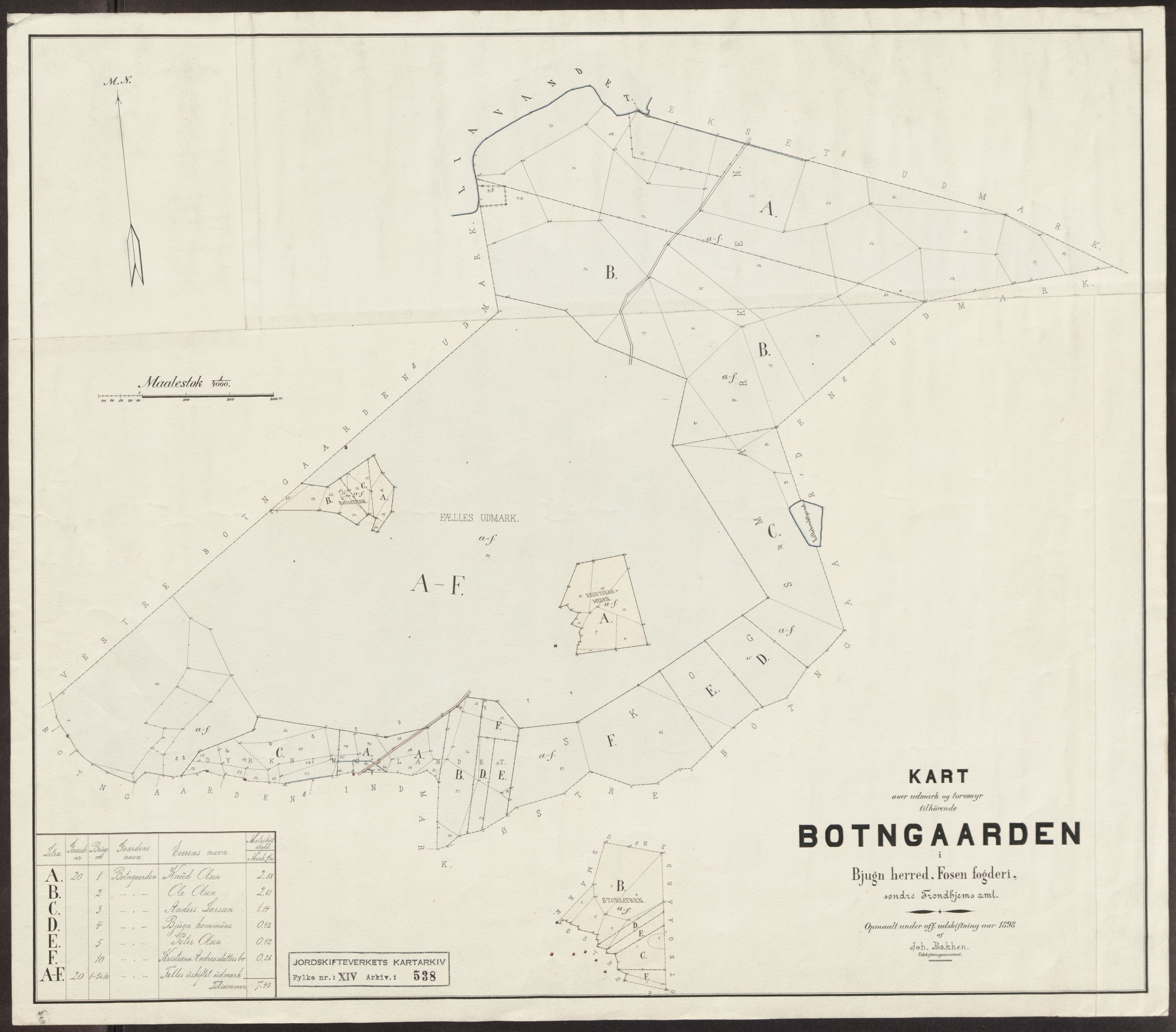 Jordskifteverkets kartarkiv, RA/S-3929/T, 1859-1988, p. 722