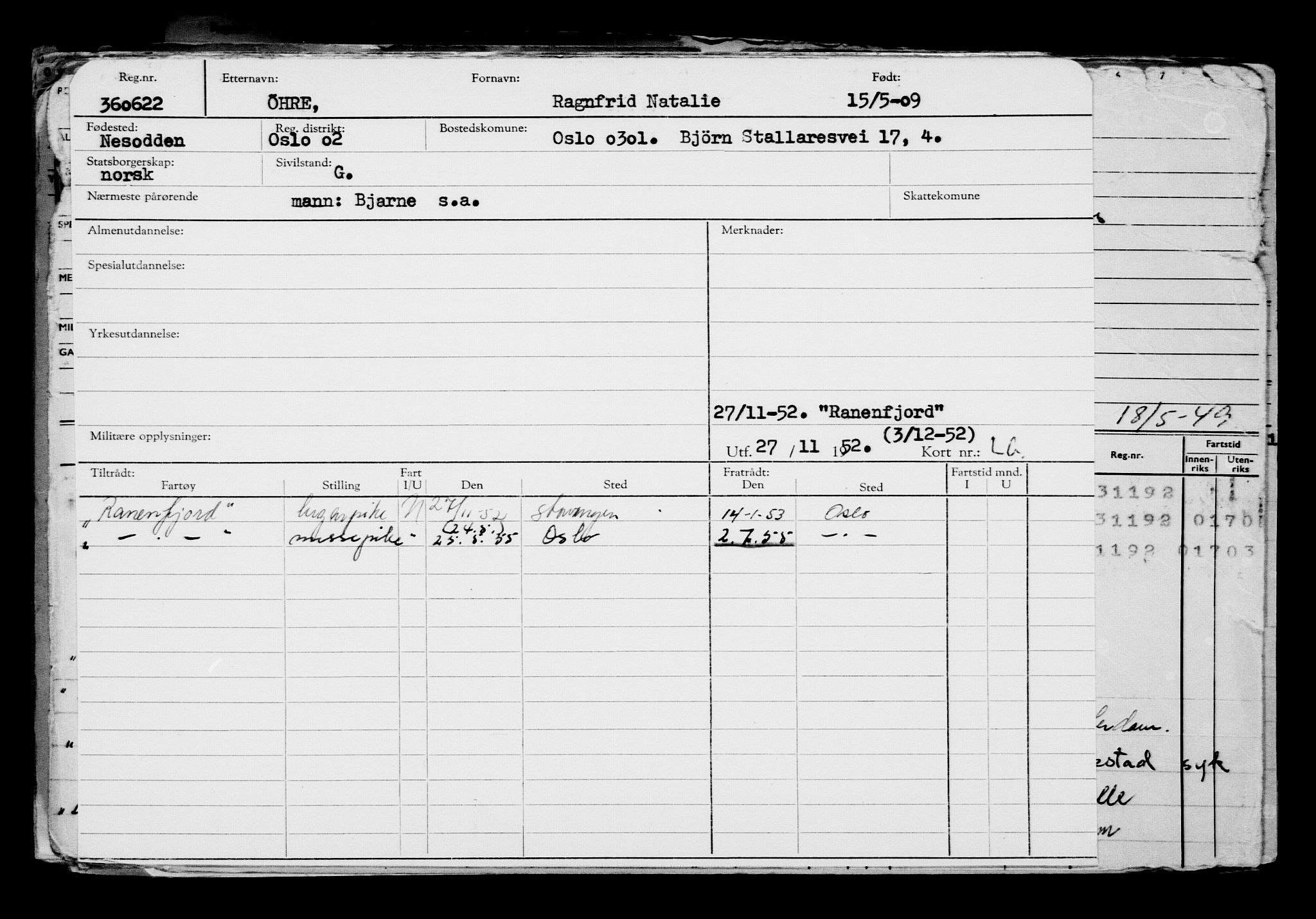 Direktoratet for sjømenn, AV/RA-S-3545/G/Gb/L0083: Hovedkort, 1909, p. 205