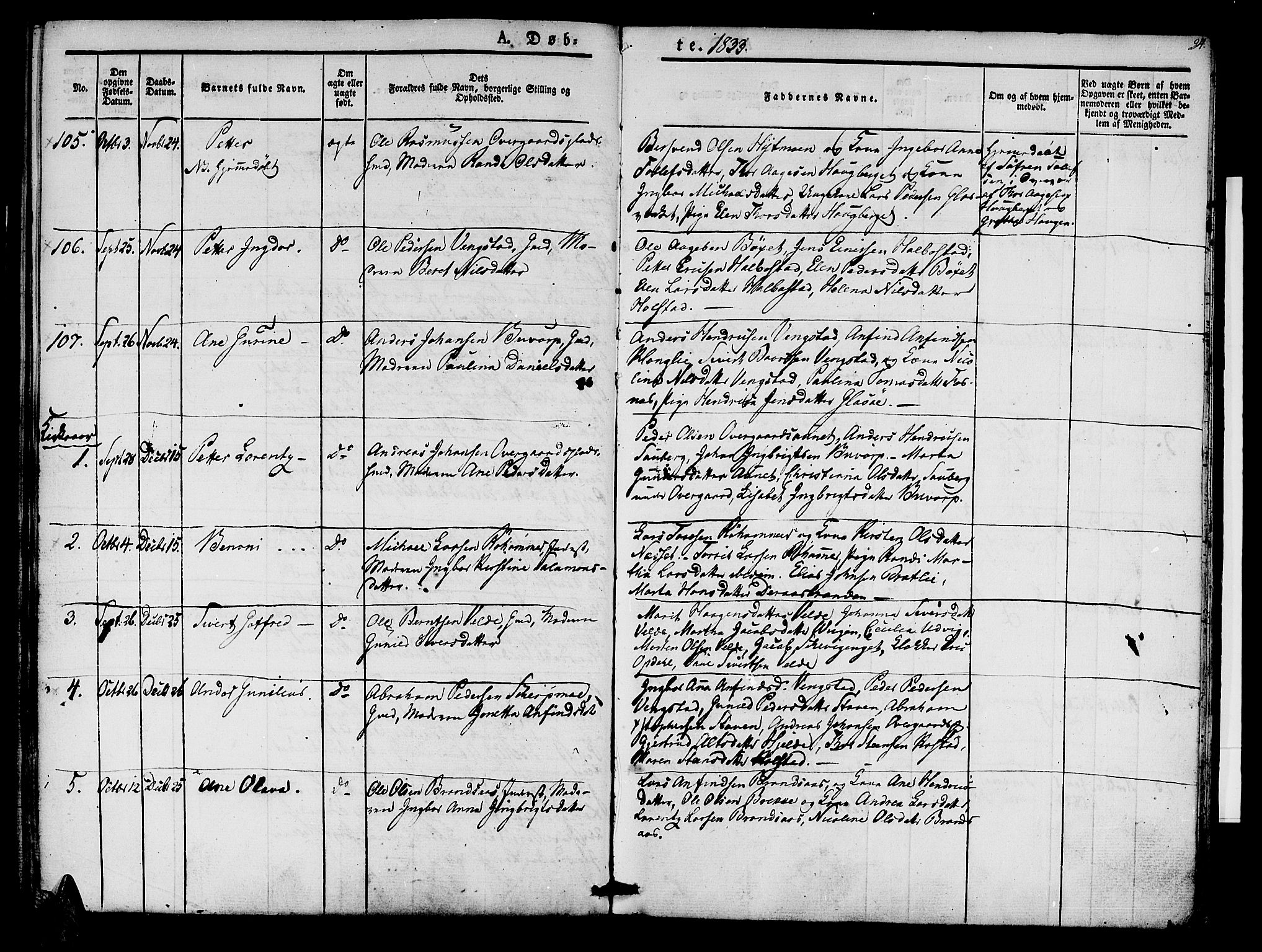 Ministerialprotokoller, klokkerbøker og fødselsregistre - Nord-Trøndelag, AV/SAT-A-1458/741/L0391: Parish register (official) no. 741A05, 1831-1836, p. 24