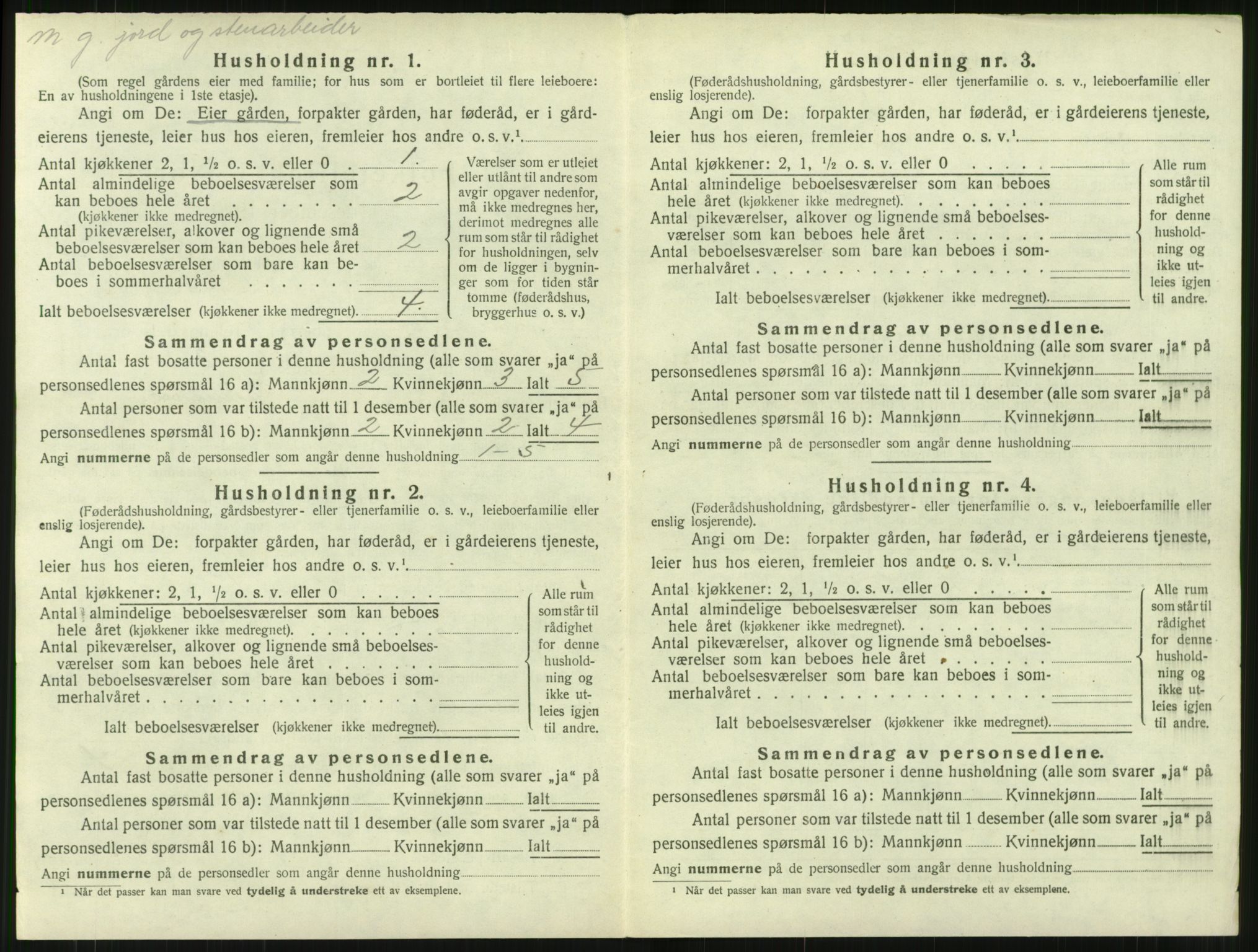 SAT, 1920 census for Surnadal, 1920, p. 498