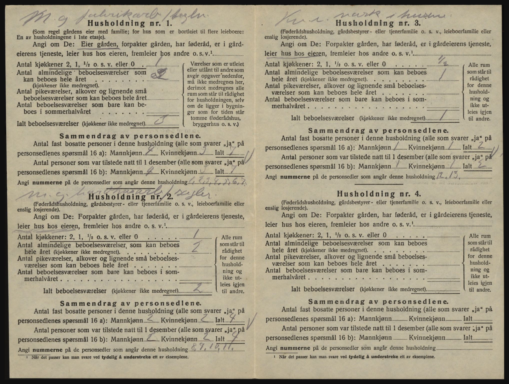 SAO, 1920 census for Glemmen, 1920, p. 2068