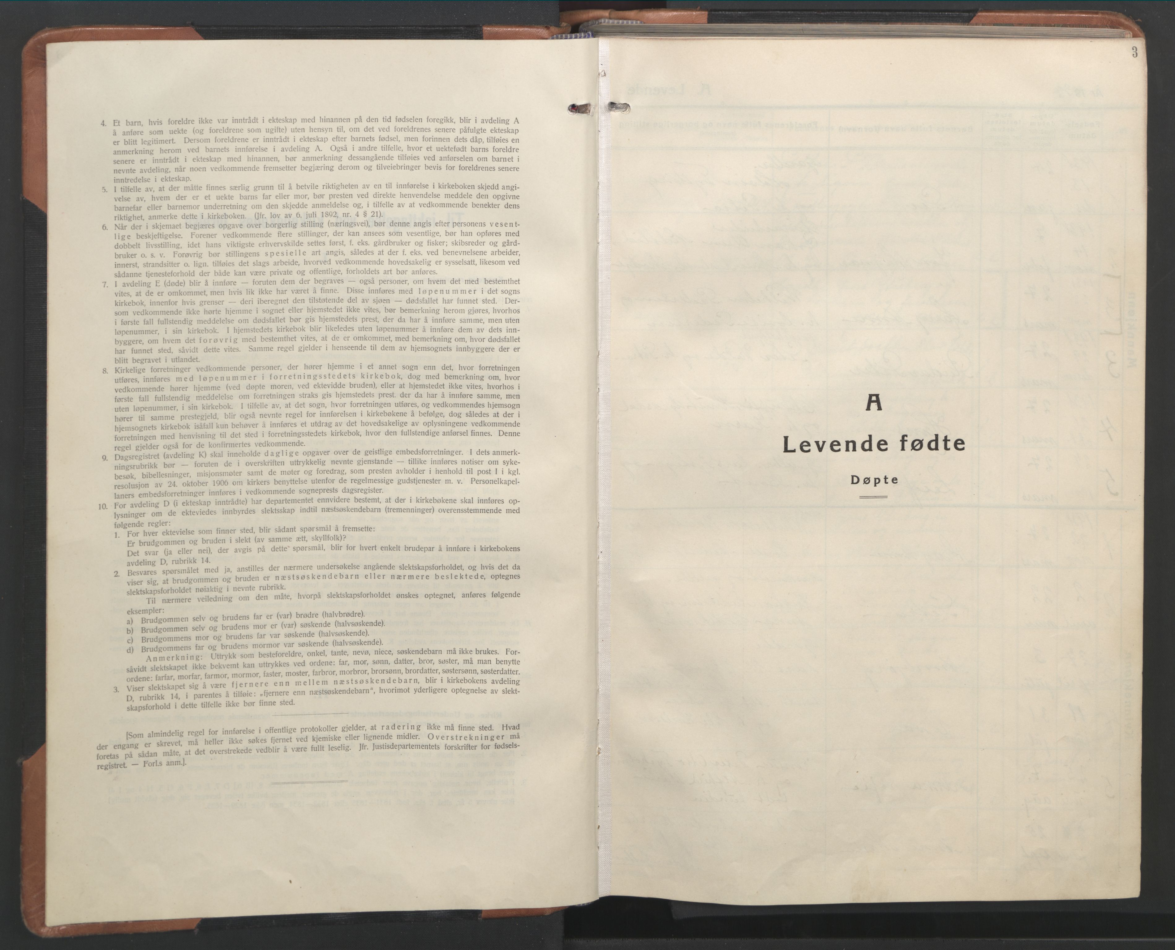 Ministerialprotokoller, klokkerbøker og fødselsregistre - Møre og Romsdal, SAT/A-1454/524/L0367: Parish register (copy) no. 524C08, 1932-1951, p. 3