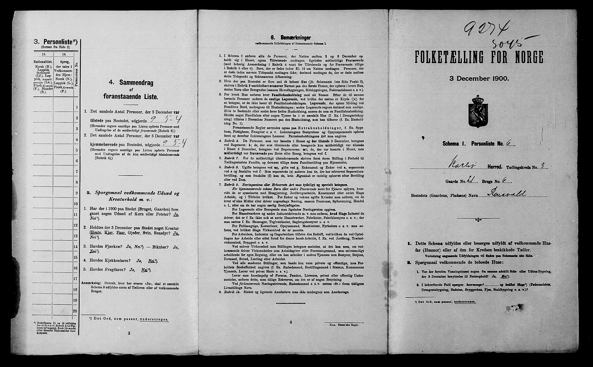 SATØ, 1900 census for Karlsøy, 1900, p. 27