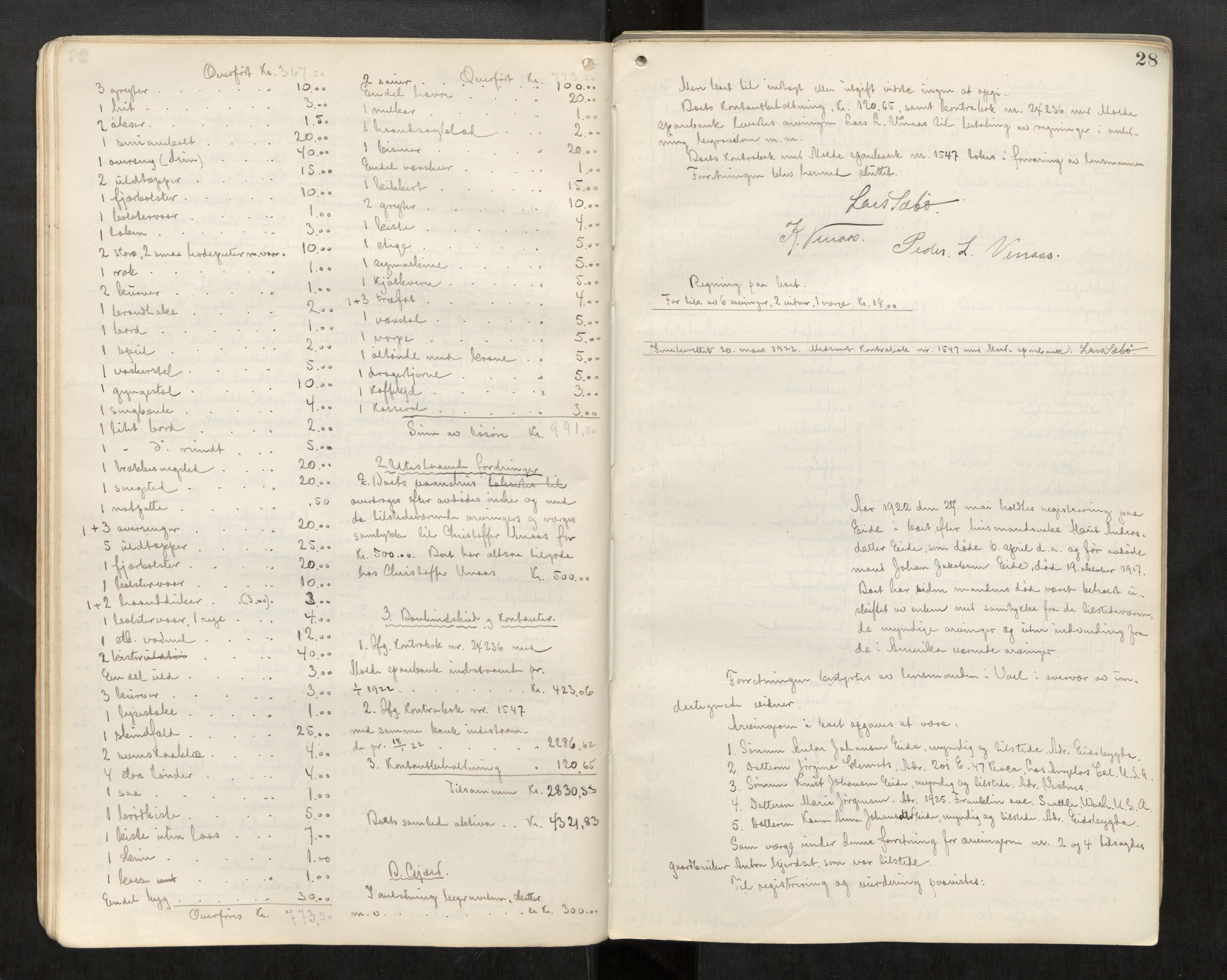 Voll lensmannskontor*, SAT/-, 1918-1949, p. 28