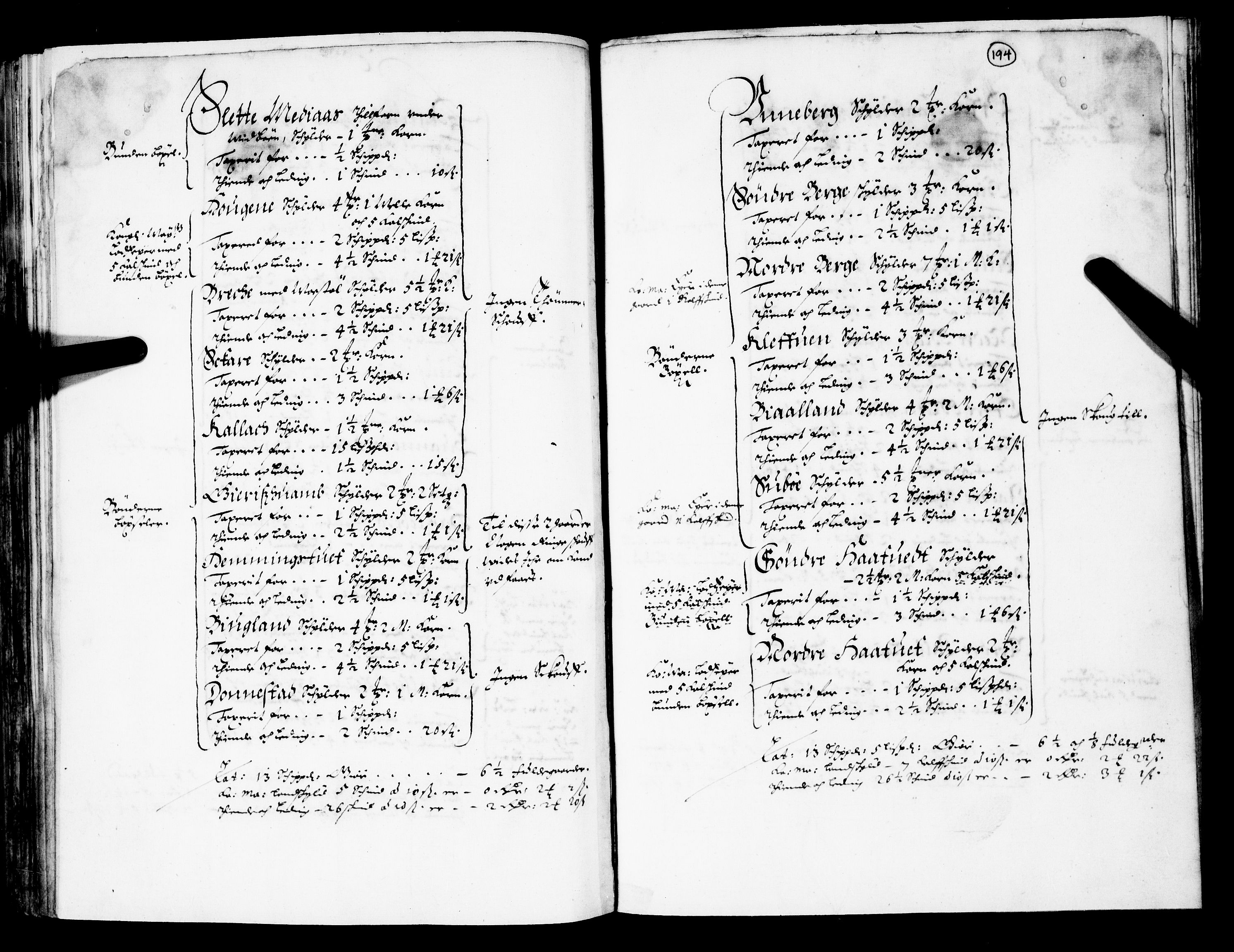 Rentekammeret inntil 1814, Realistisk ordnet avdeling, AV/RA-EA-4070/N/Nb/Nba/L0026: Nedre og Øvre Telemark fogderi, 1667, p. 193b-194a