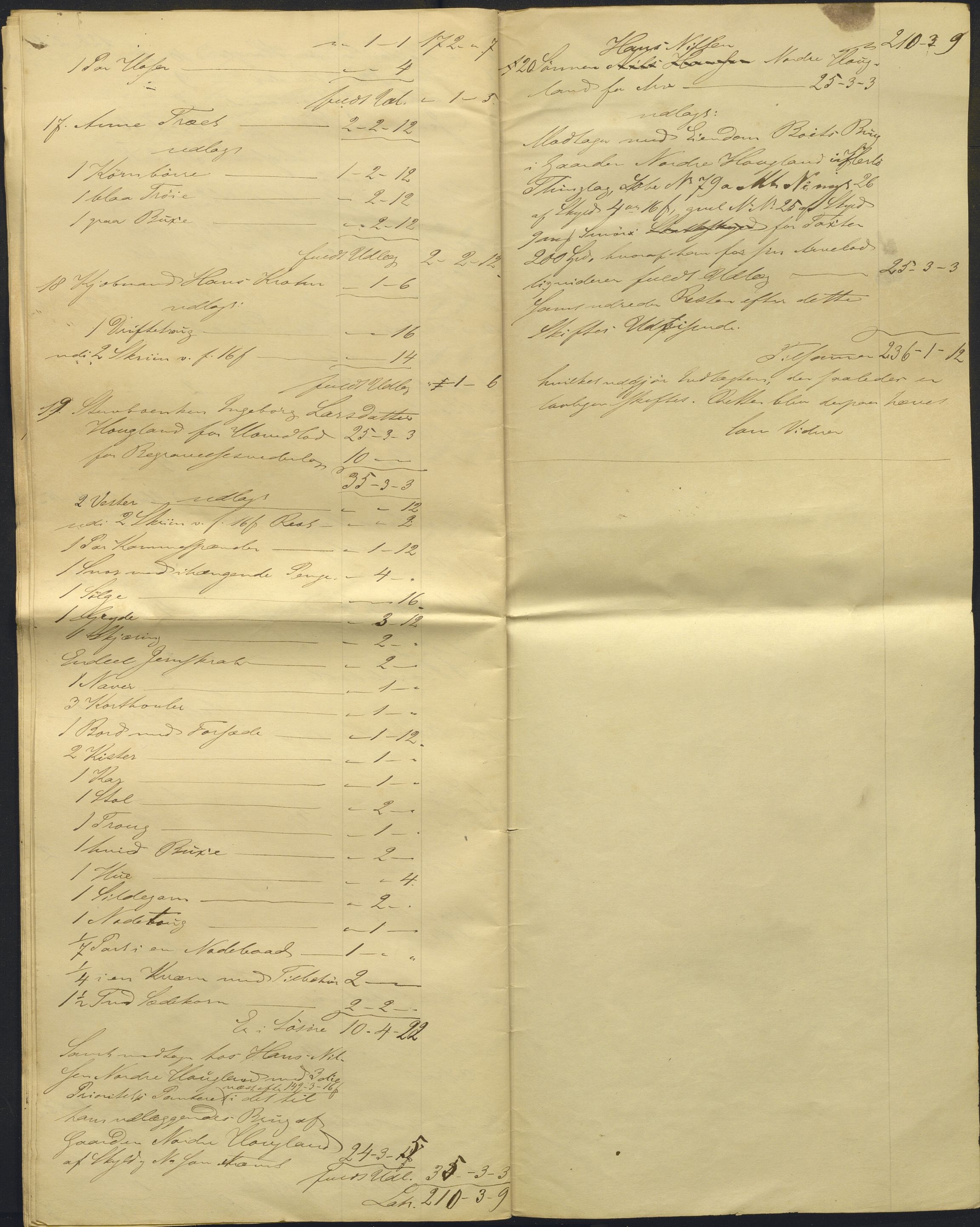 Nordhordland sorenskrivar, AV/SAB-A-2901/1/H/Hd/Hdb/L0001: Konsept til utlodningar, 1850-1852, p. 307