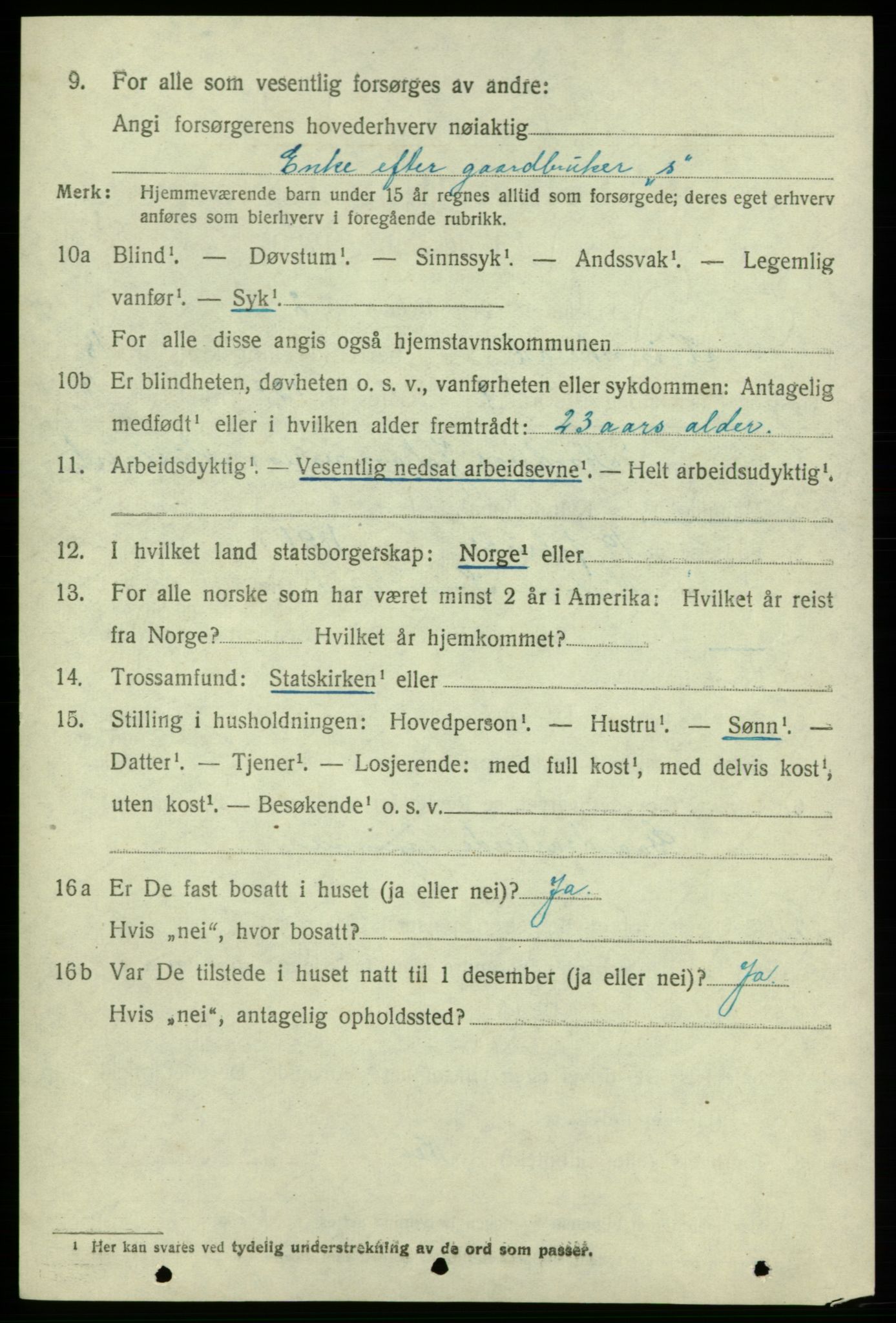 SAB, 1920 census for Kvinnherad, 1920, p. 11595