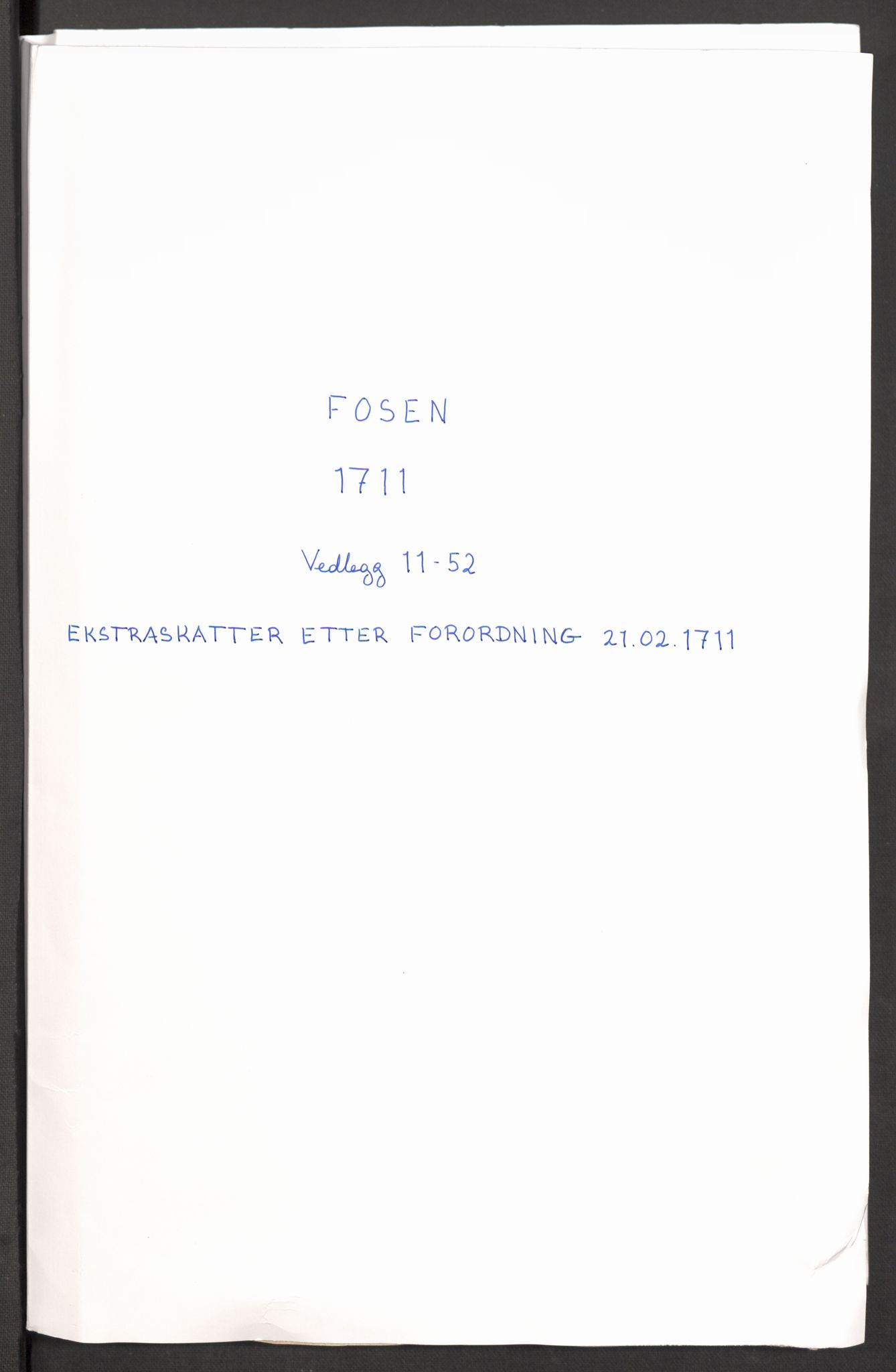 Rentekammeret inntil 1814, Reviderte regnskaper, Fogderegnskap, RA/EA-4092/R57/L3860: Fogderegnskap Fosen, 1711, p. 251