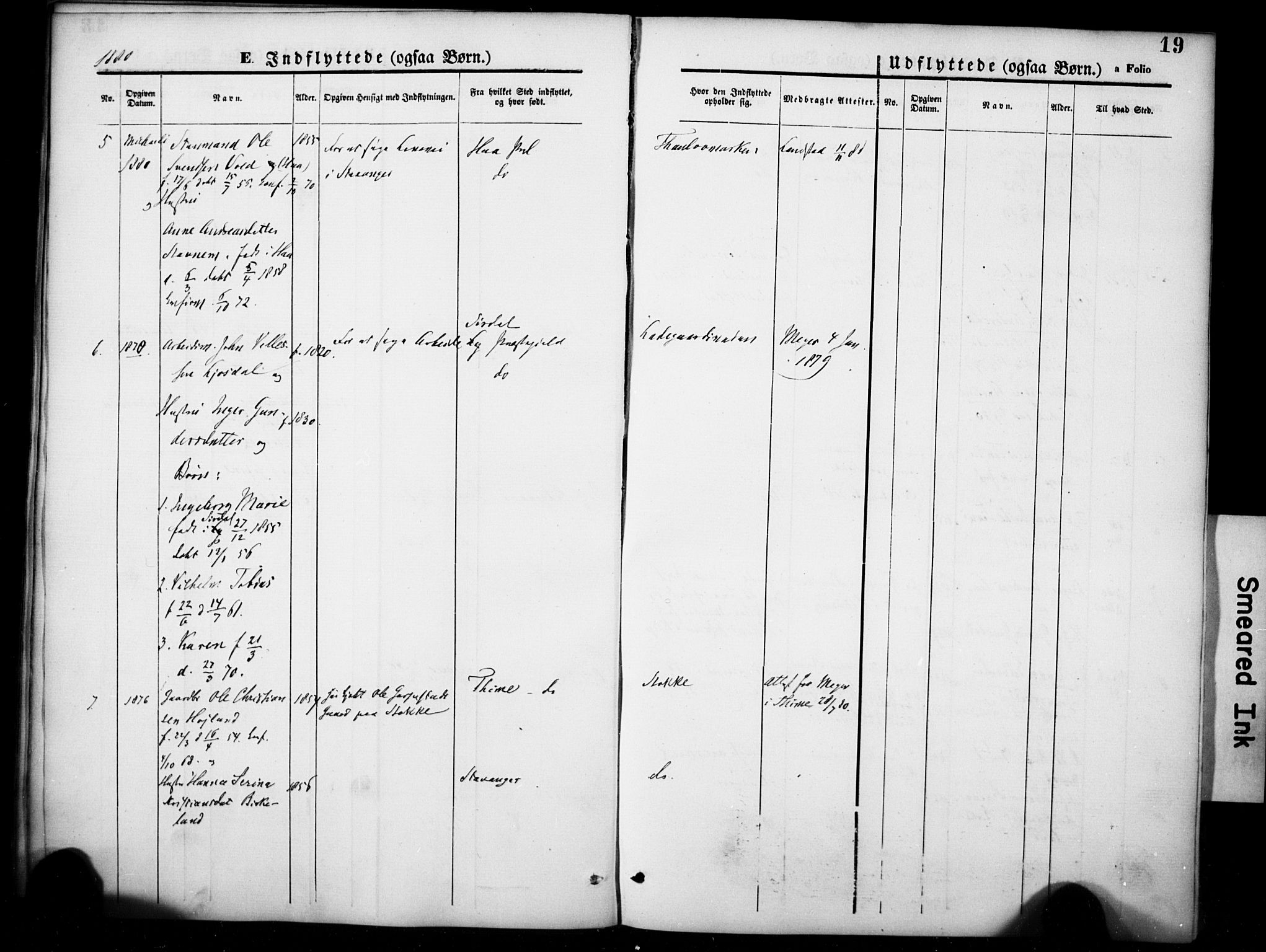 Hetland sokneprestkontor, AV/SAST-A-101826/30/30BA/L0007: Parish register (official) no. A 7, 1870-1924, p. 19