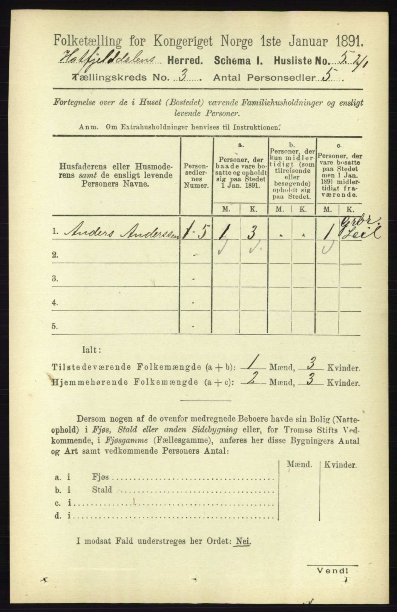 RA, 1891 census for 1826 Hattfjelldal, 1891, p. 602