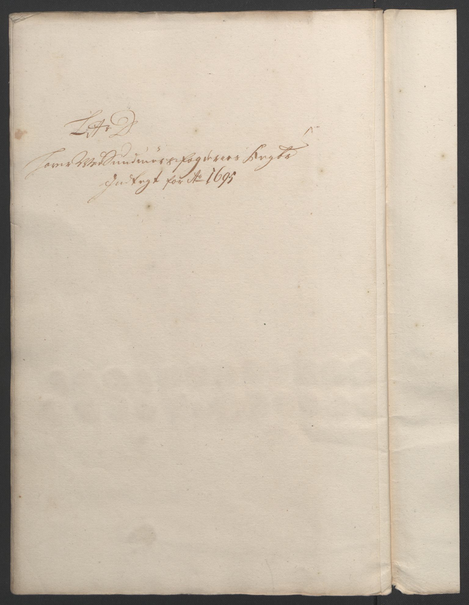 Rentekammeret inntil 1814, Reviderte regnskaper, Fogderegnskap, AV/RA-EA-4092/R54/L3555: Fogderegnskap Sunnmøre, 1694-1695, p. 267