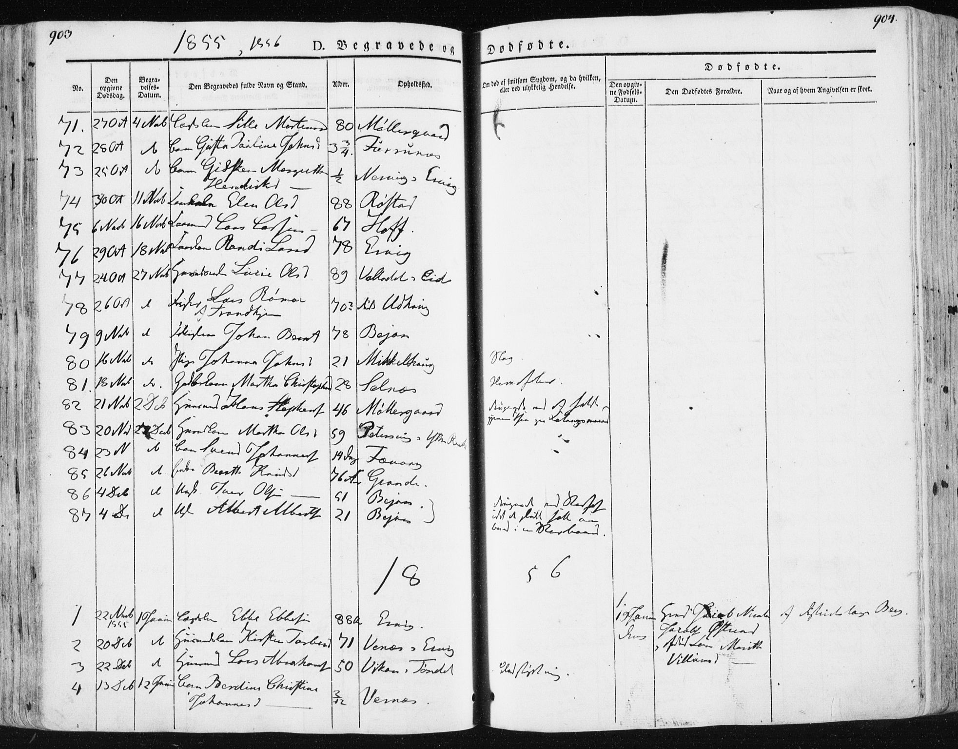 Ministerialprotokoller, klokkerbøker og fødselsregistre - Sør-Trøndelag, SAT/A-1456/659/L0736: Parish register (official) no. 659A06, 1842-1856, p. 903-904