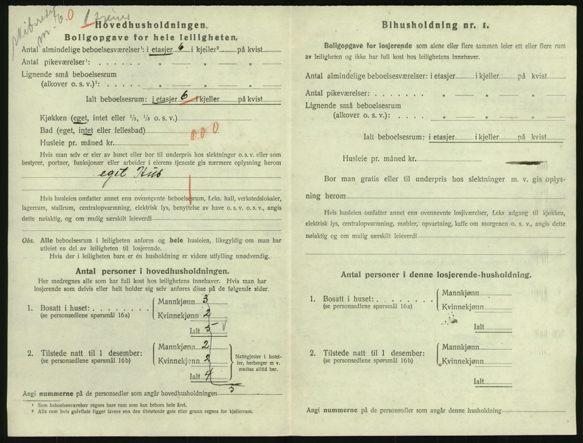 SAK, 1920 census for Lillesand, 1920, p. 1110