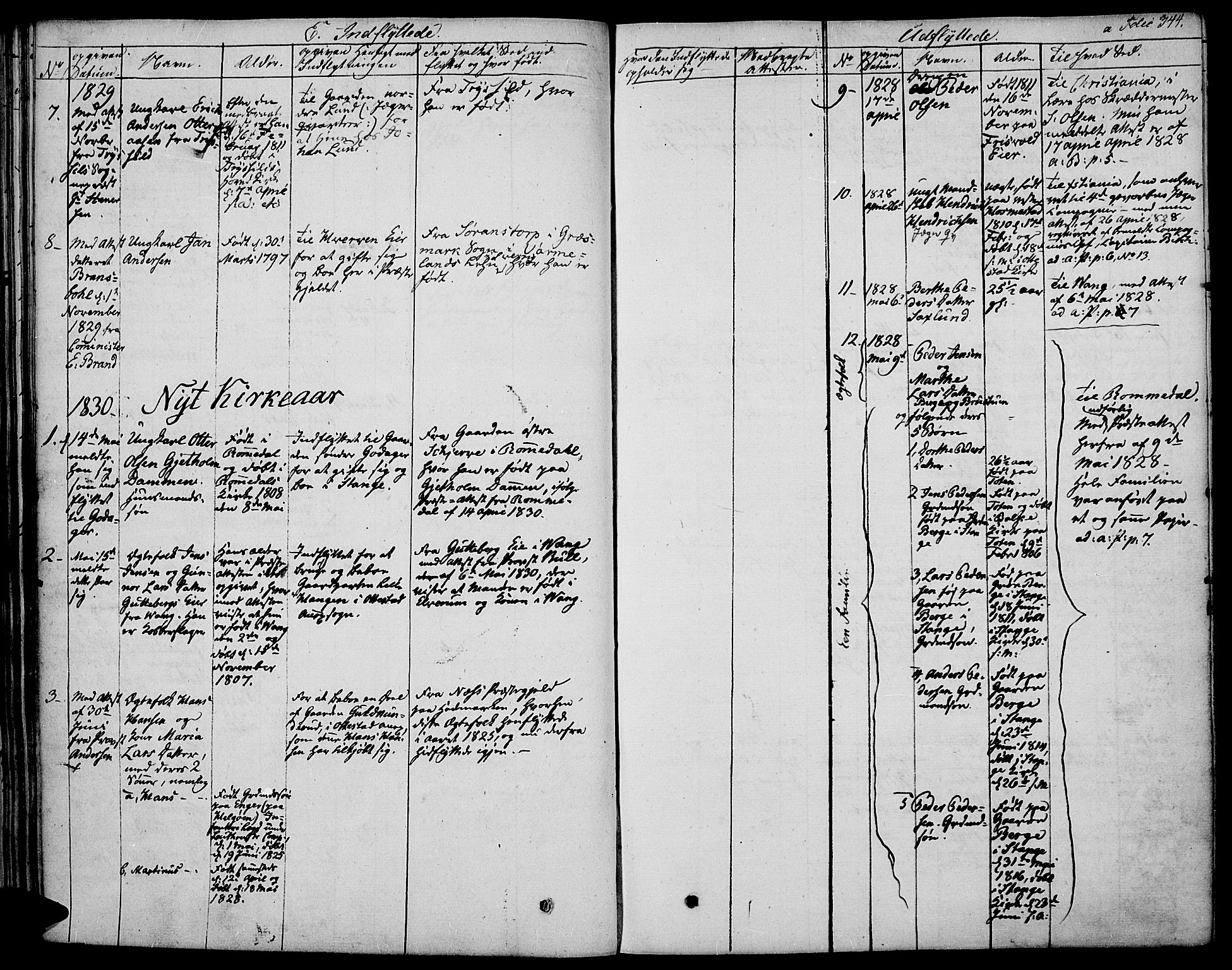 Stange prestekontor, SAH/PREST-002/K/L0009: Parish register (official) no. 9, 1826-1835, p. 344