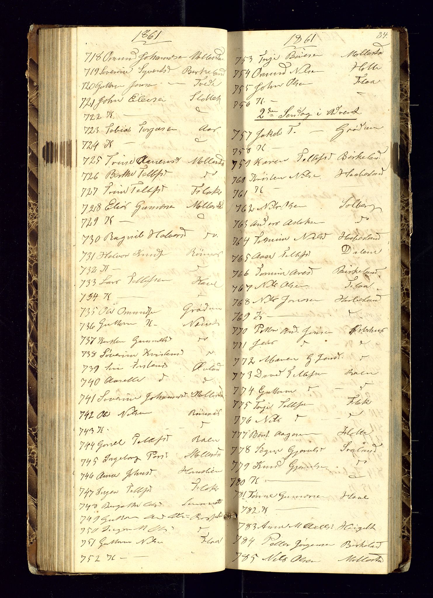 Birkenes sokneprestkontor, AV/SAK-1111-0004/F/Fc/L0004: Communicants register no. C-4, 1858-1866, p. 84