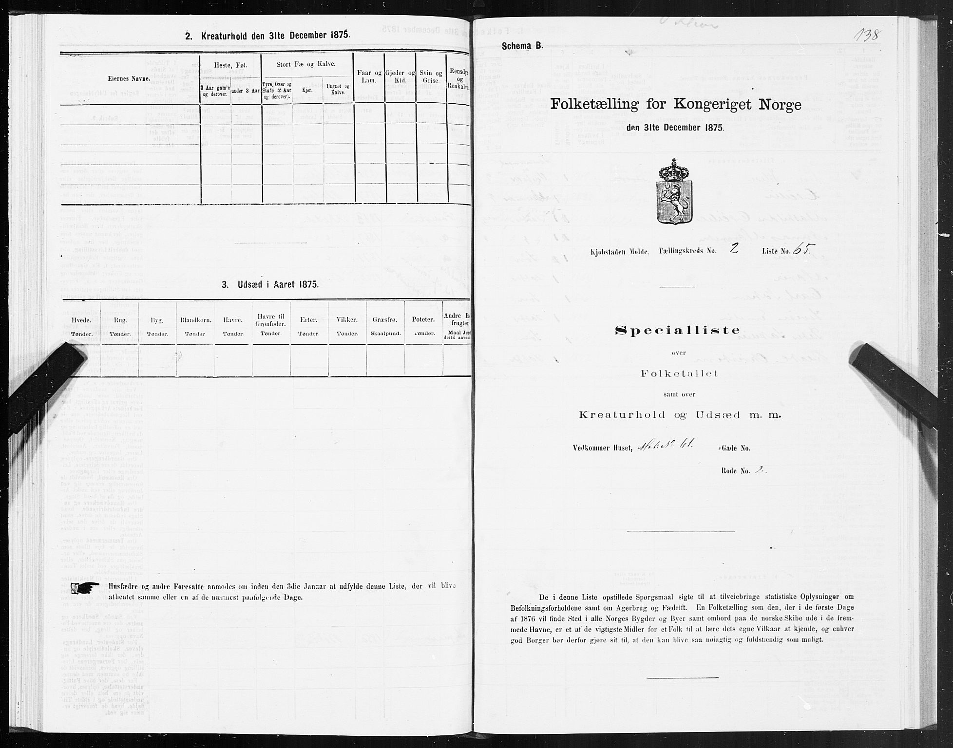 SAT, 1875 census for 1502P Molde, 1875, p. 1138