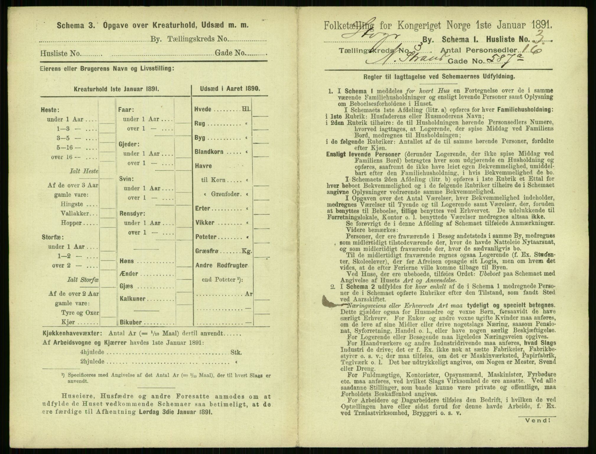 RA, 1891 census for 1103 Stavanger, 1891, p. 471