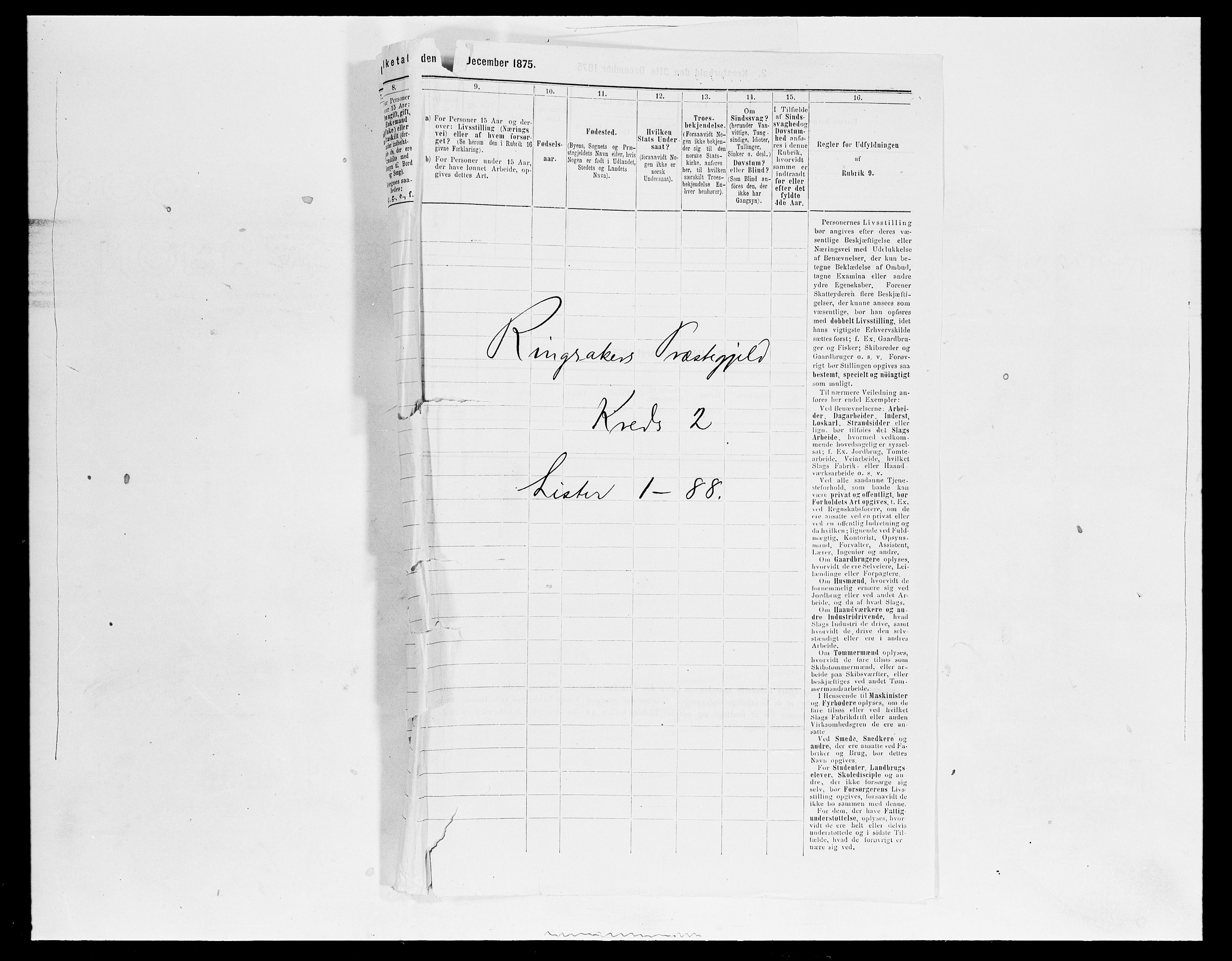 SAH, 1875 census for 0412P Ringsaker, 1875, p. 435