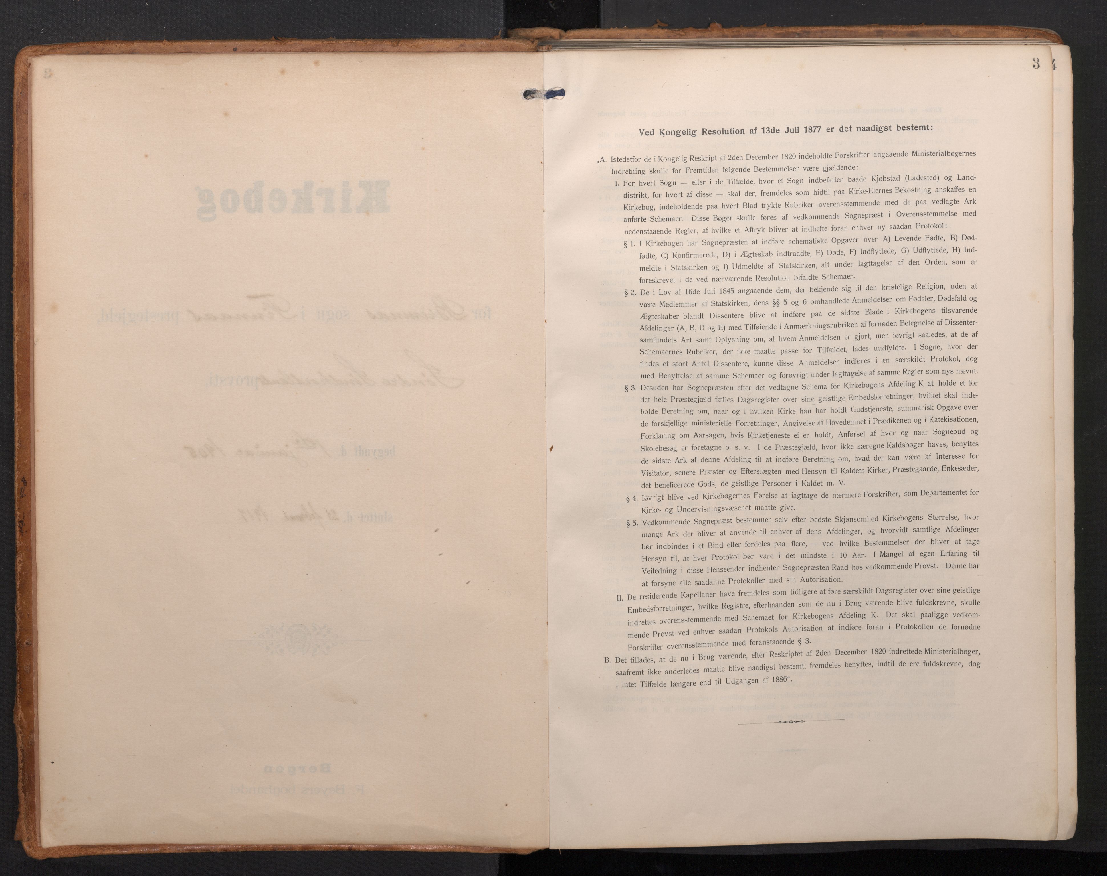 Finnås sokneprestembete, SAB/A-99925/H/Ha/Haa/Haac/L0003: Parish register (official) no. C 3, 1905-1917, p. 3