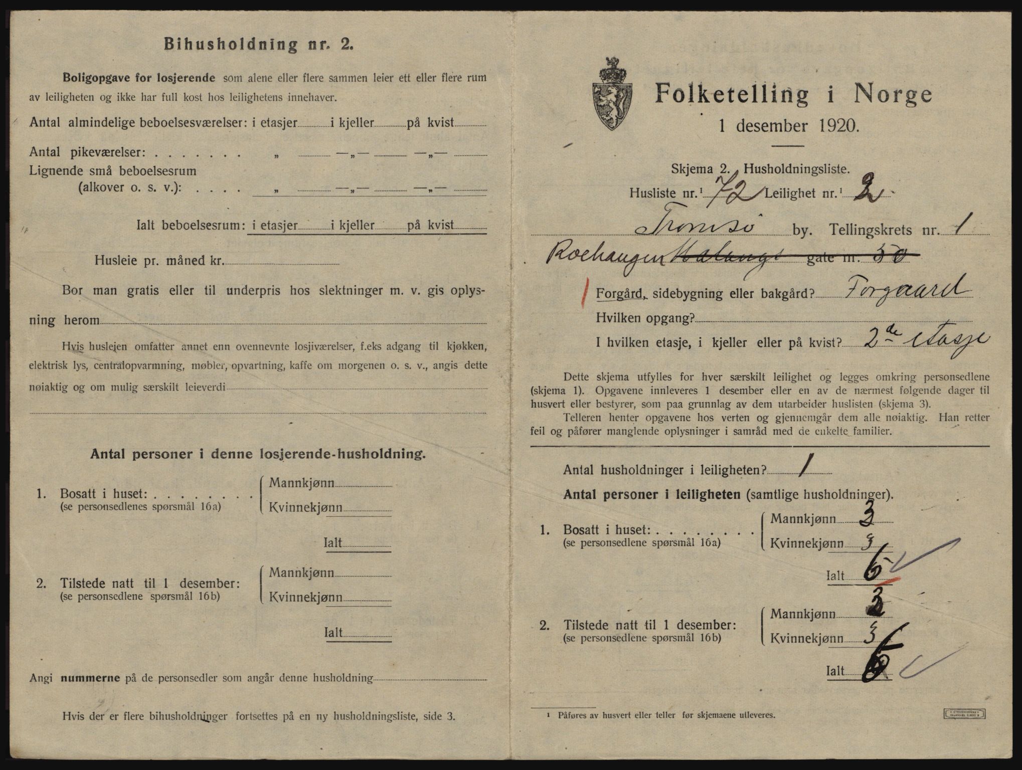 SATØ, 1920 census for Tromsø, 1920, p. 2681