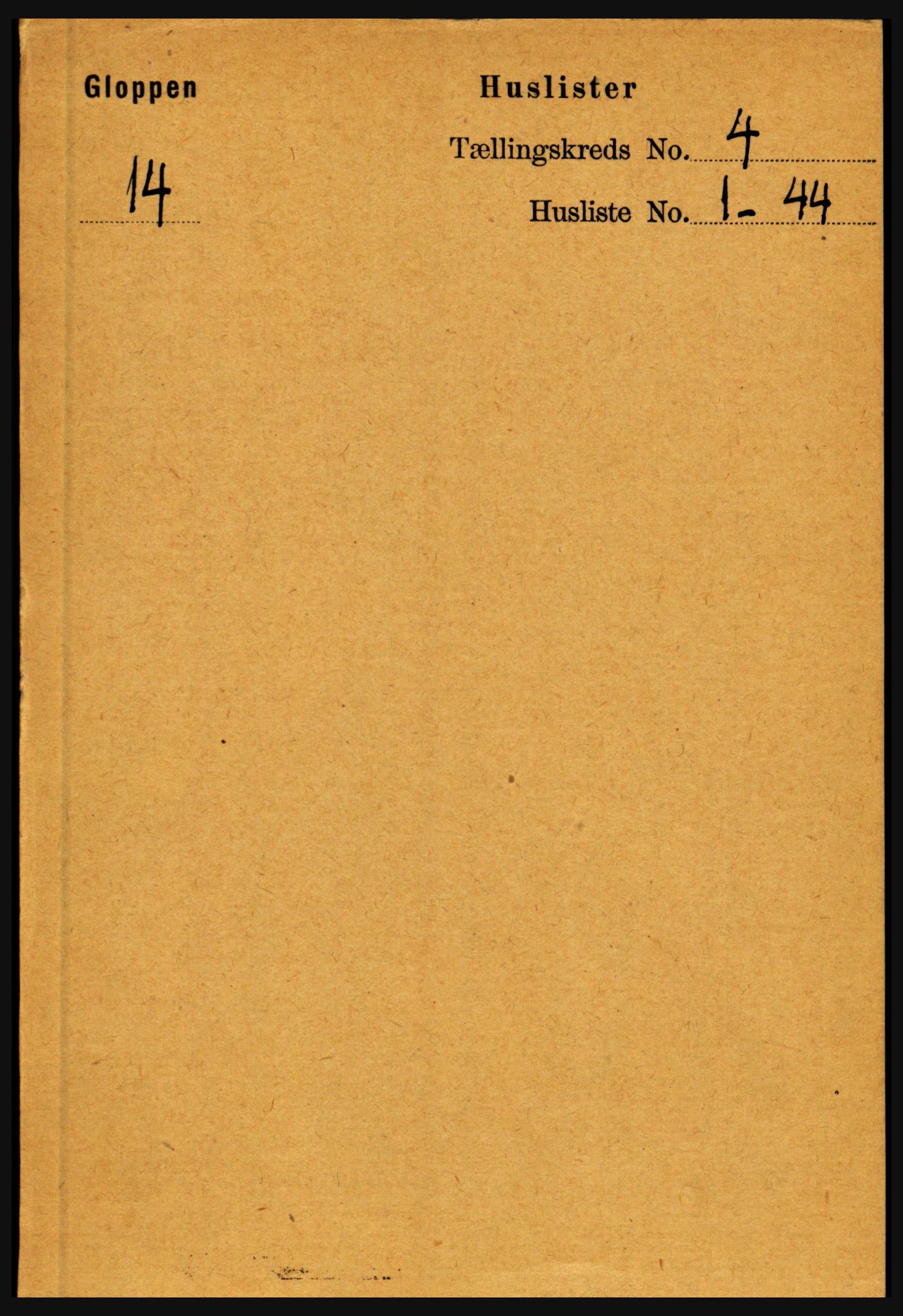 RA, 1891 census for 1445 Gloppen, 1891, p. 1636