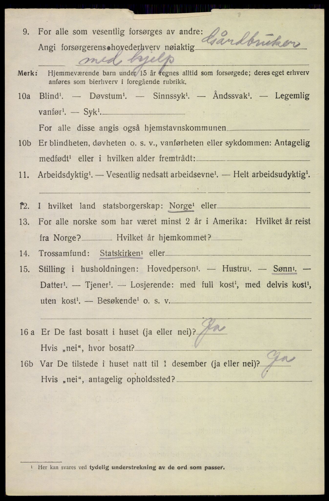 SAH, 1920 census for Elverum, 1920, p. 26831