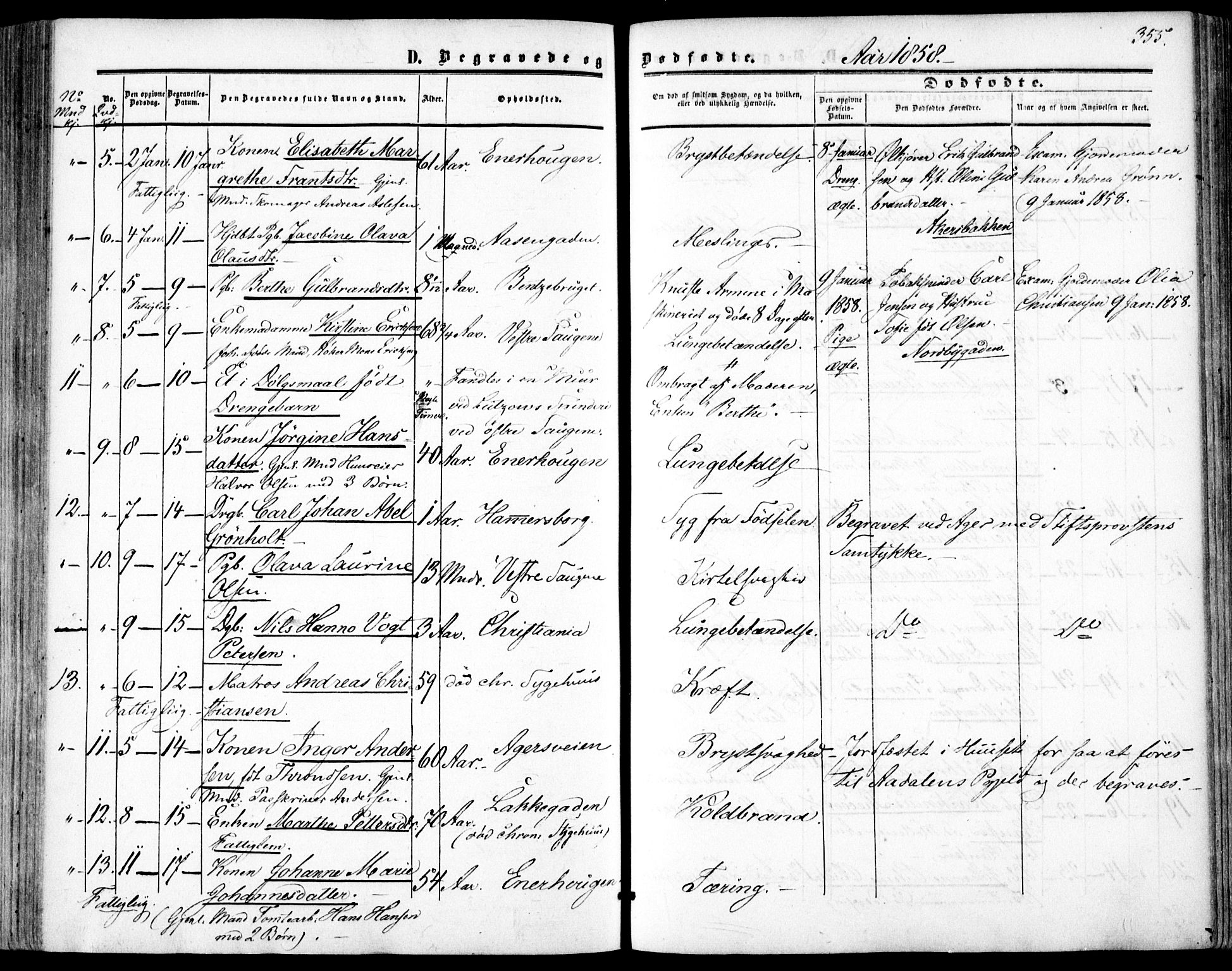 Vestre Aker prestekontor Kirkebøker, SAO/A-10025/F/Fa/L0002: Parish register (official) no. 2, 1855-1877, p. 355