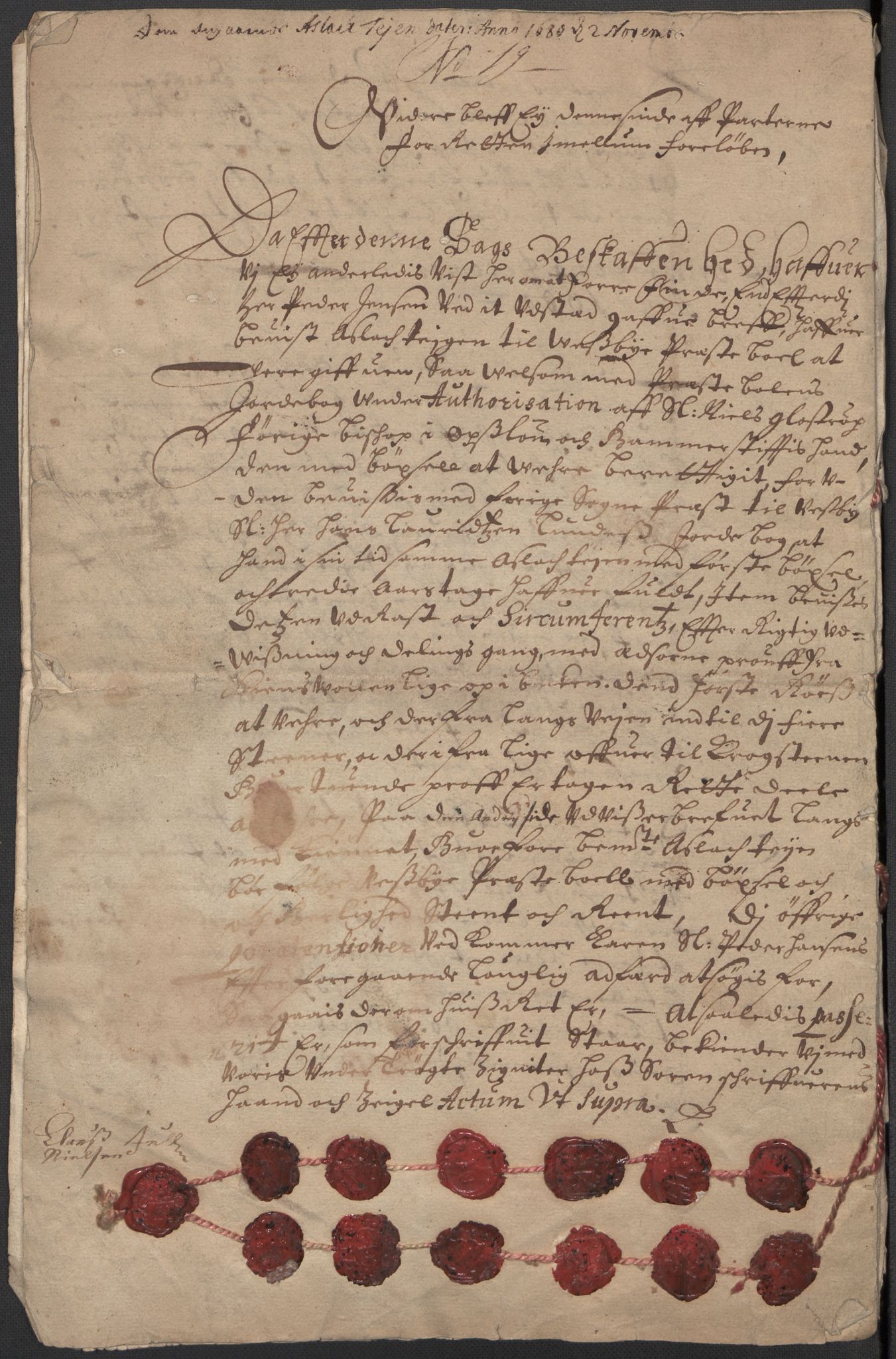 Riksarkivets diplomsamling, AV/RA-EA-5965/F15/L0006: Prestearkiv - Akershus, 1593-1865, p. 303