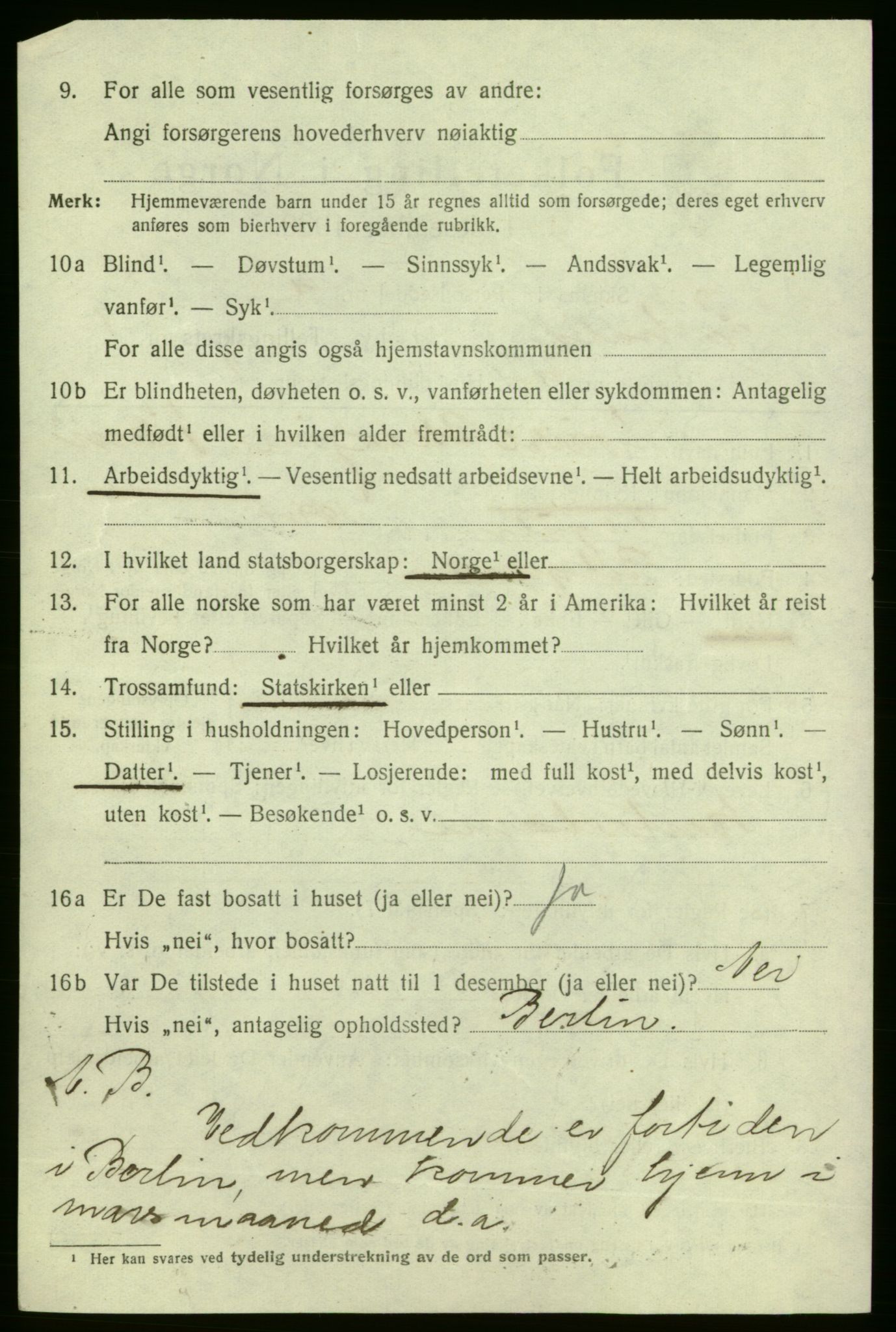 SAO, 1920 census for Fredrikshald, 1920, p. 8461