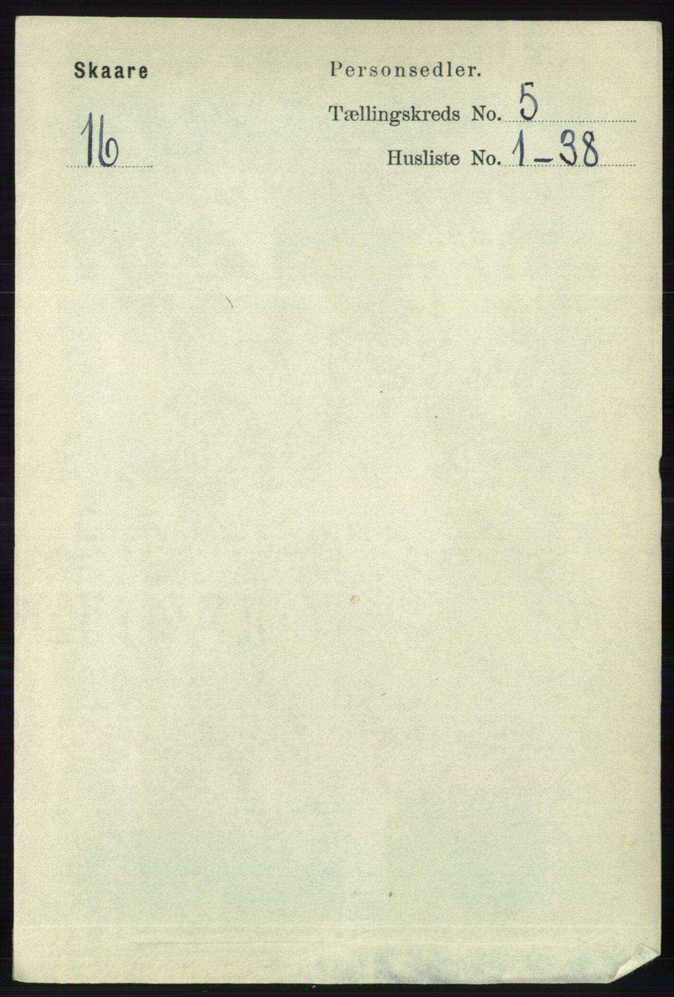 RA, 1891 census for 1153 Skåre, 1891, p. 2154