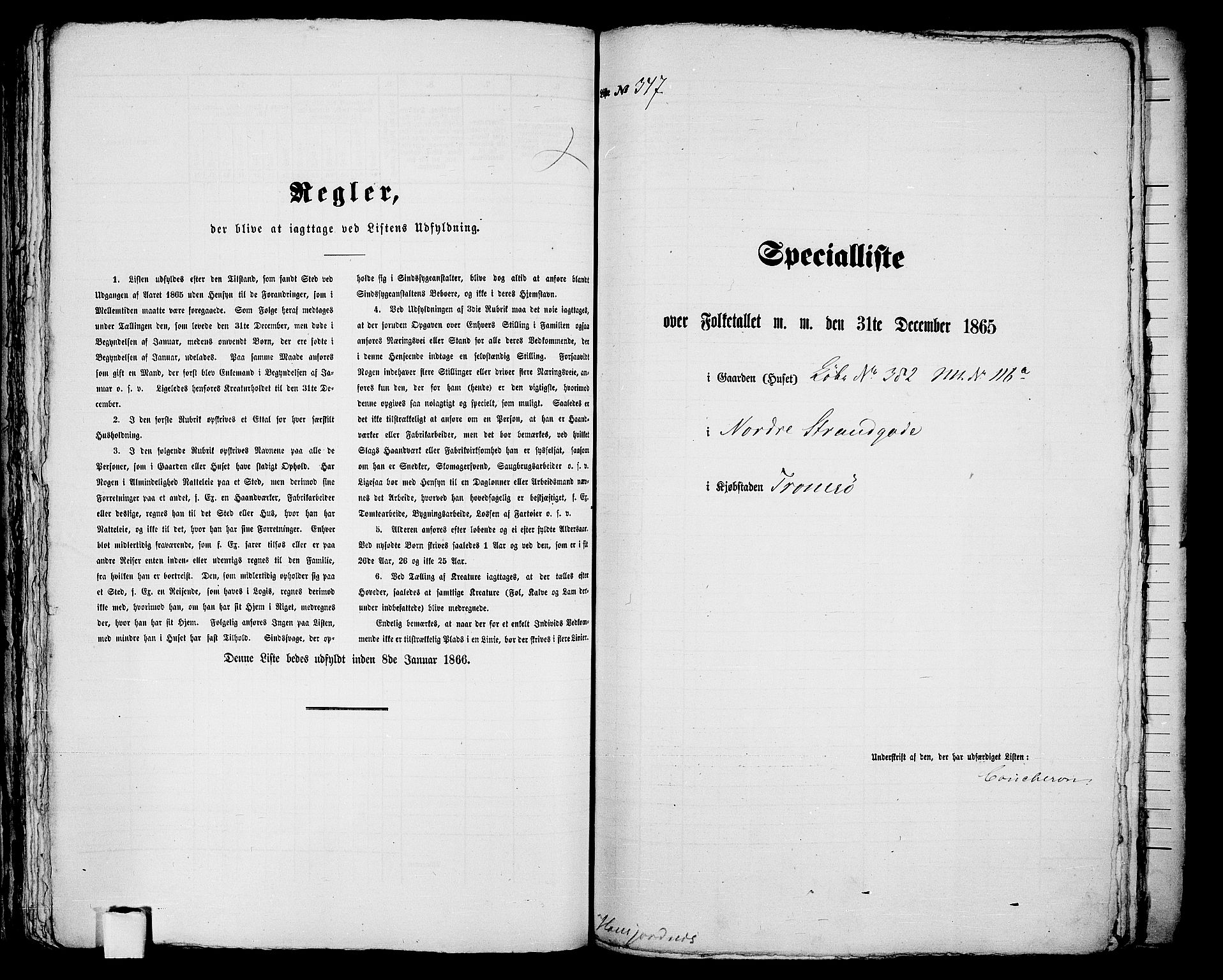 RA, 1865 census for Tromsø, 1865, p. 711