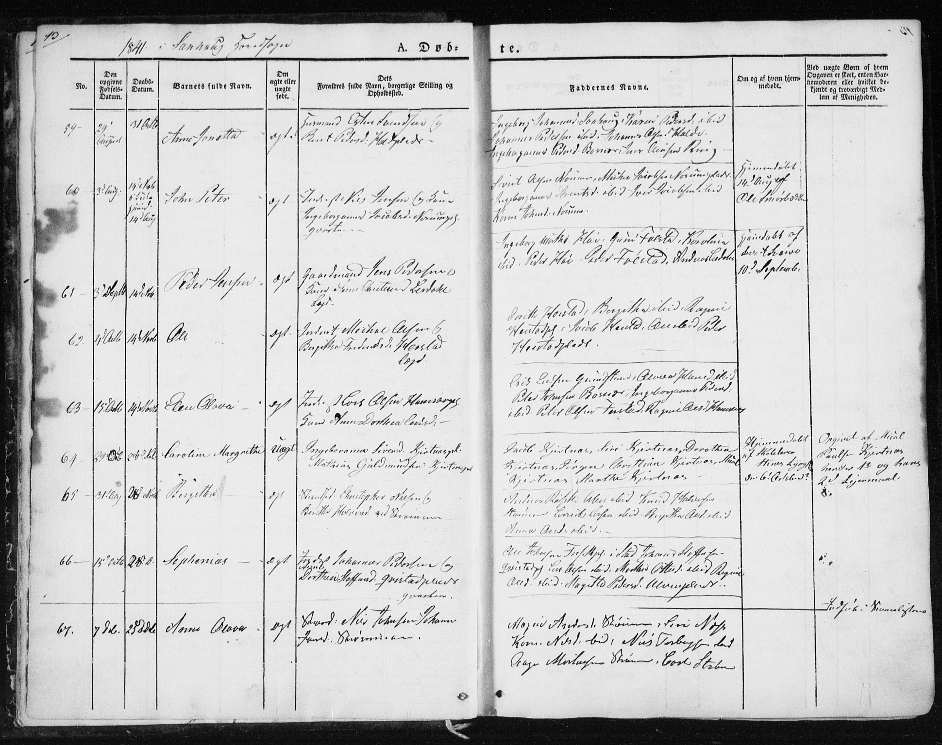 Ministerialprotokoller, klokkerbøker og fødselsregistre - Nord-Trøndelag, SAT/A-1458/730/L0280: Parish register (official) no. 730A07 /1, 1840-1854, p. 13
