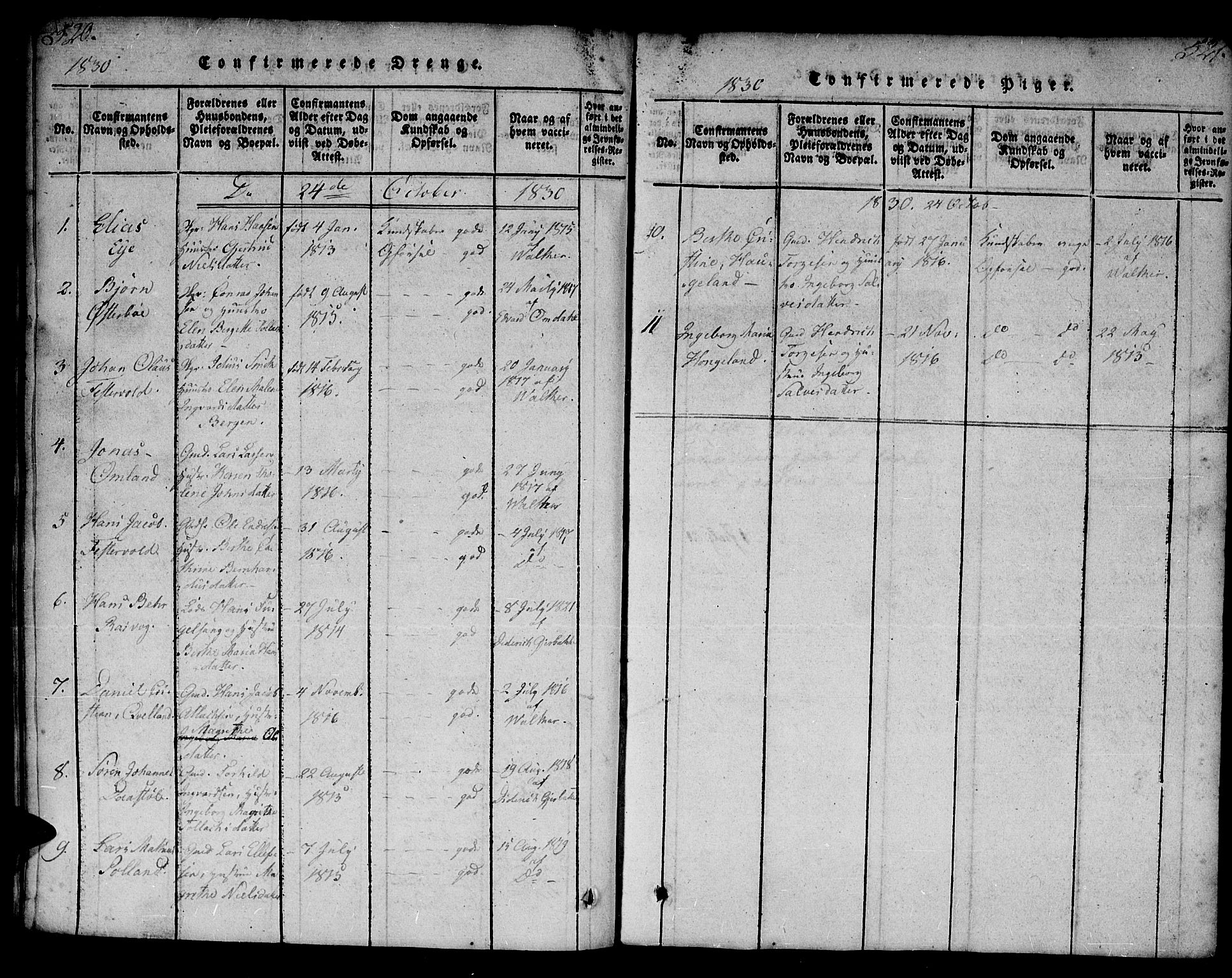 Flekkefjord sokneprestkontor, AV/SAK-1111-0012/F/Fa/Fab/L0003: Parish register (official) no. A 3, 1815-1830, p. 520-521