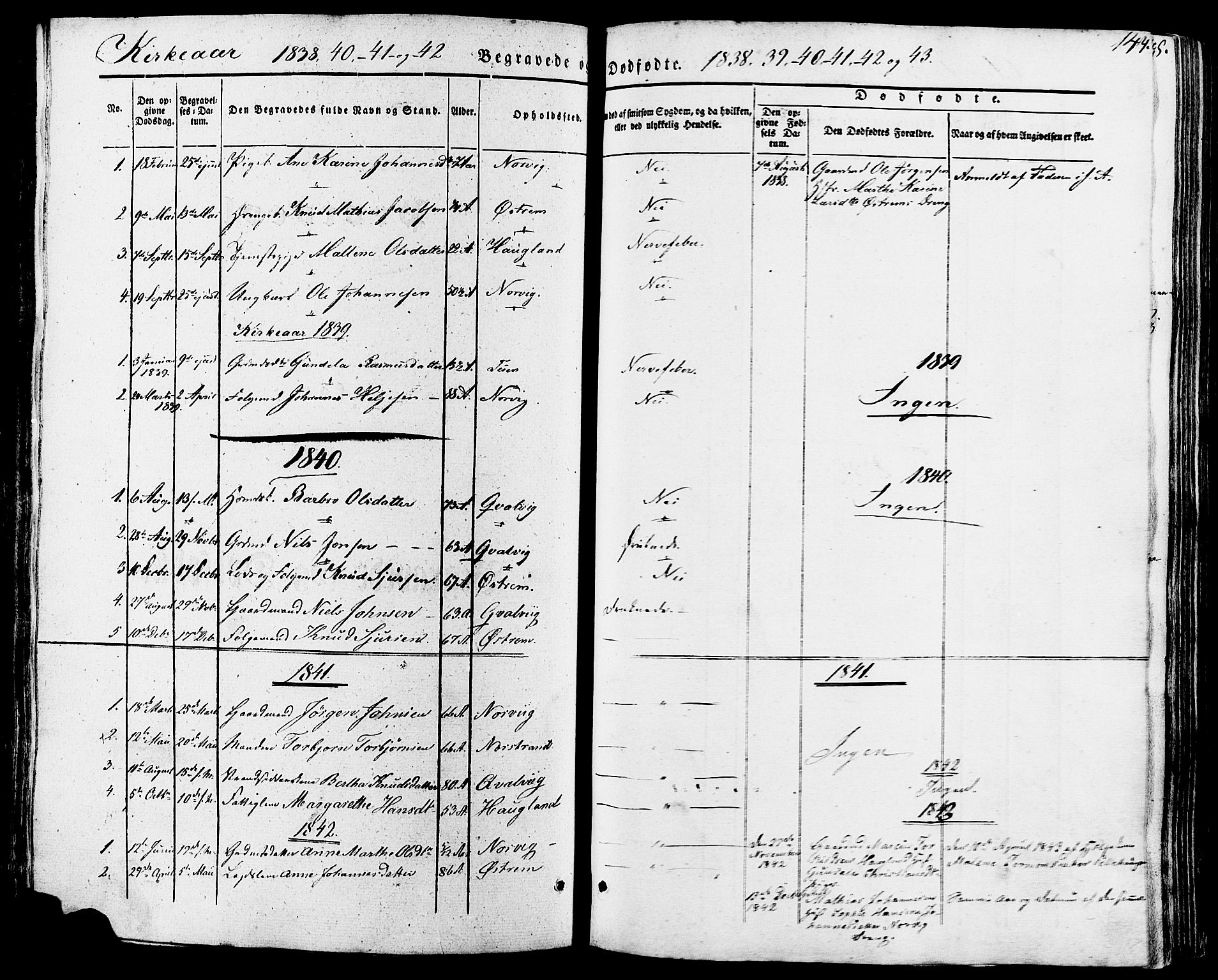 Torvastad sokneprestkontor, AV/SAST-A -101857/H/Ha/Haa/L0007: Parish register (official) no. A 7, 1838-1882, p. 147