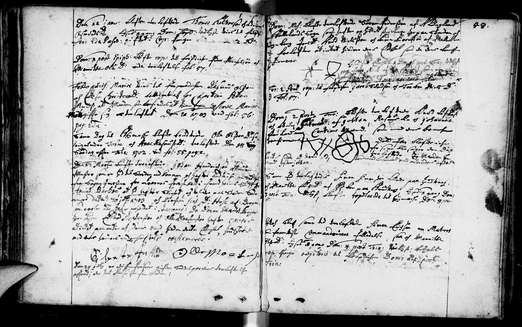 Domkirken sokneprestkontor, SAST/A-101812/001/30/30BA/L0001: Parish register (official) no. A 1 /1, 1688-1727, p. 58