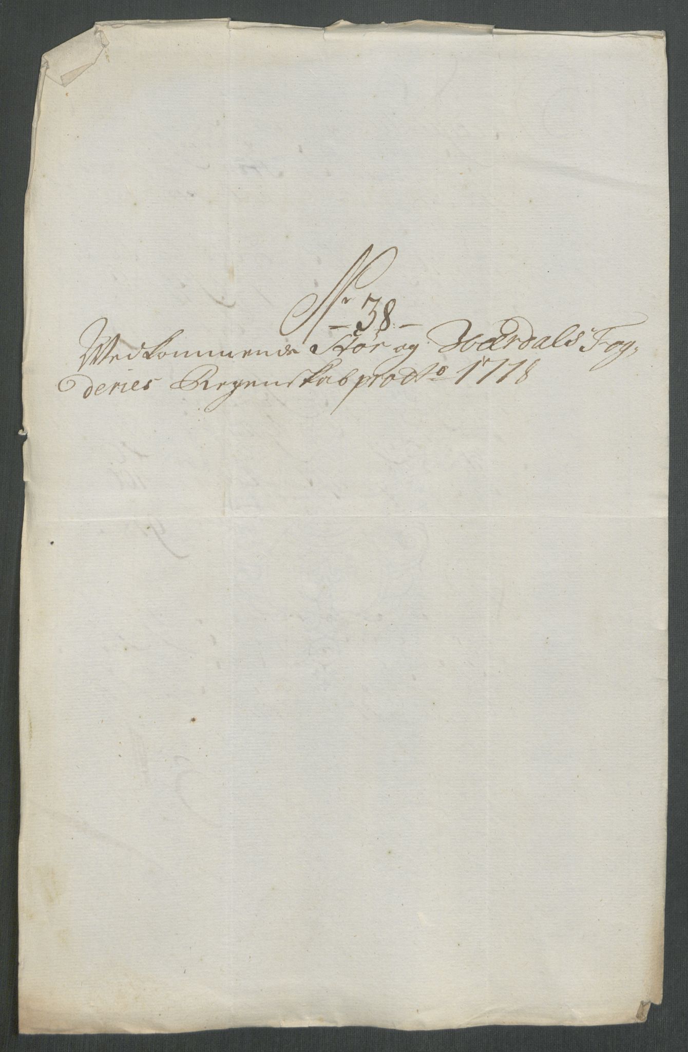 Rentekammeret inntil 1814, Reviderte regnskaper, Fogderegnskap, RA/EA-4092/R62/L4208: Fogderegnskap Stjørdal og Verdal, 1718, p. 316
