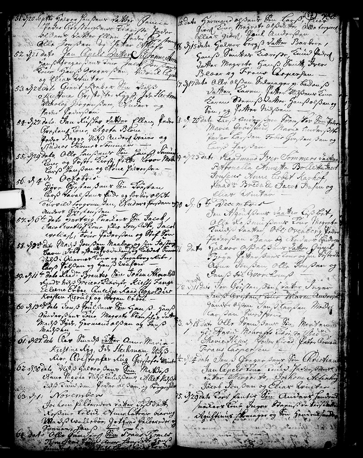 Skien kirkebøker, SAKO/A-302/F/Fa/L0002: Parish register (official) no. 2, 1716-1757, p. 87