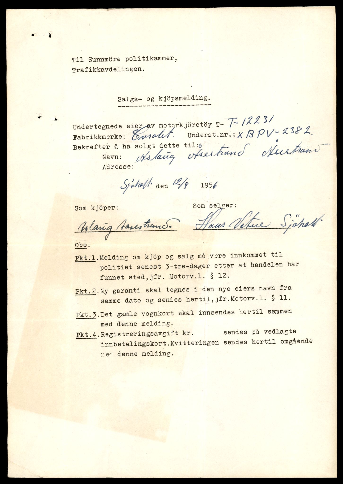Møre og Romsdal vegkontor - Ålesund trafikkstasjon, AV/SAT-A-4099/F/Fe/L0032: Registreringskort for kjøretøy T 11997 - T 12149, 1927-1998, p. 695