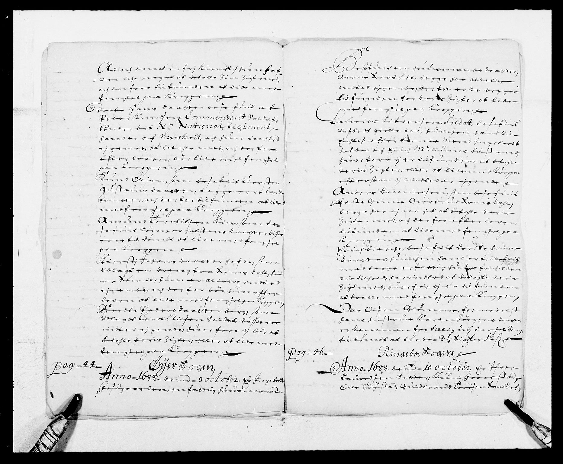 Rentekammeret inntil 1814, Reviderte regnskaper, Fogderegnskap, RA/EA-4092/R17/L1163: Fogderegnskap Gudbrandsdal, 1682-1689, p. 315