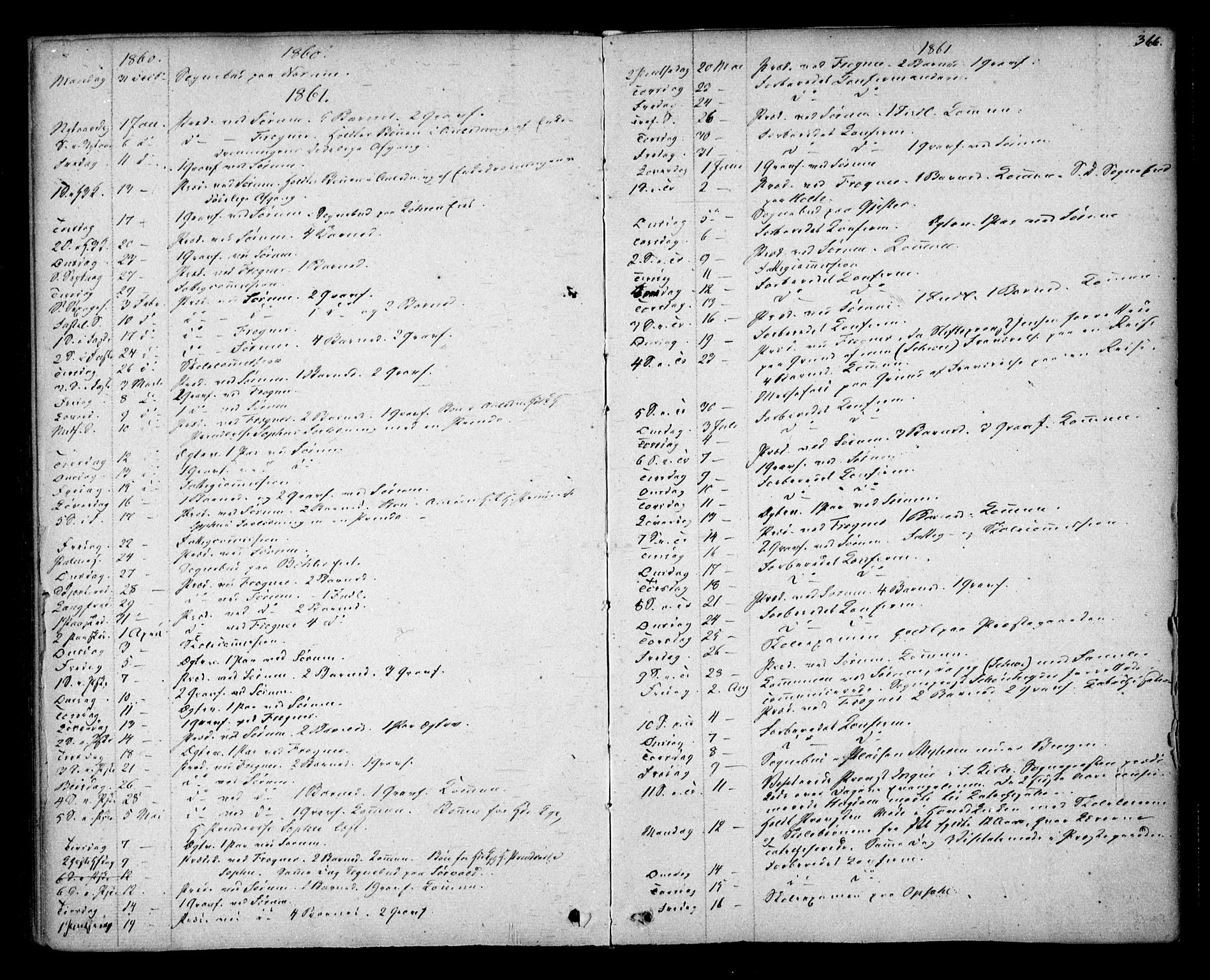 Sørum prestekontor Kirkebøker, AV/SAO-A-10303/F/Fa/L0005: Parish register (official) no. I 5, 1846-1863, p. 366