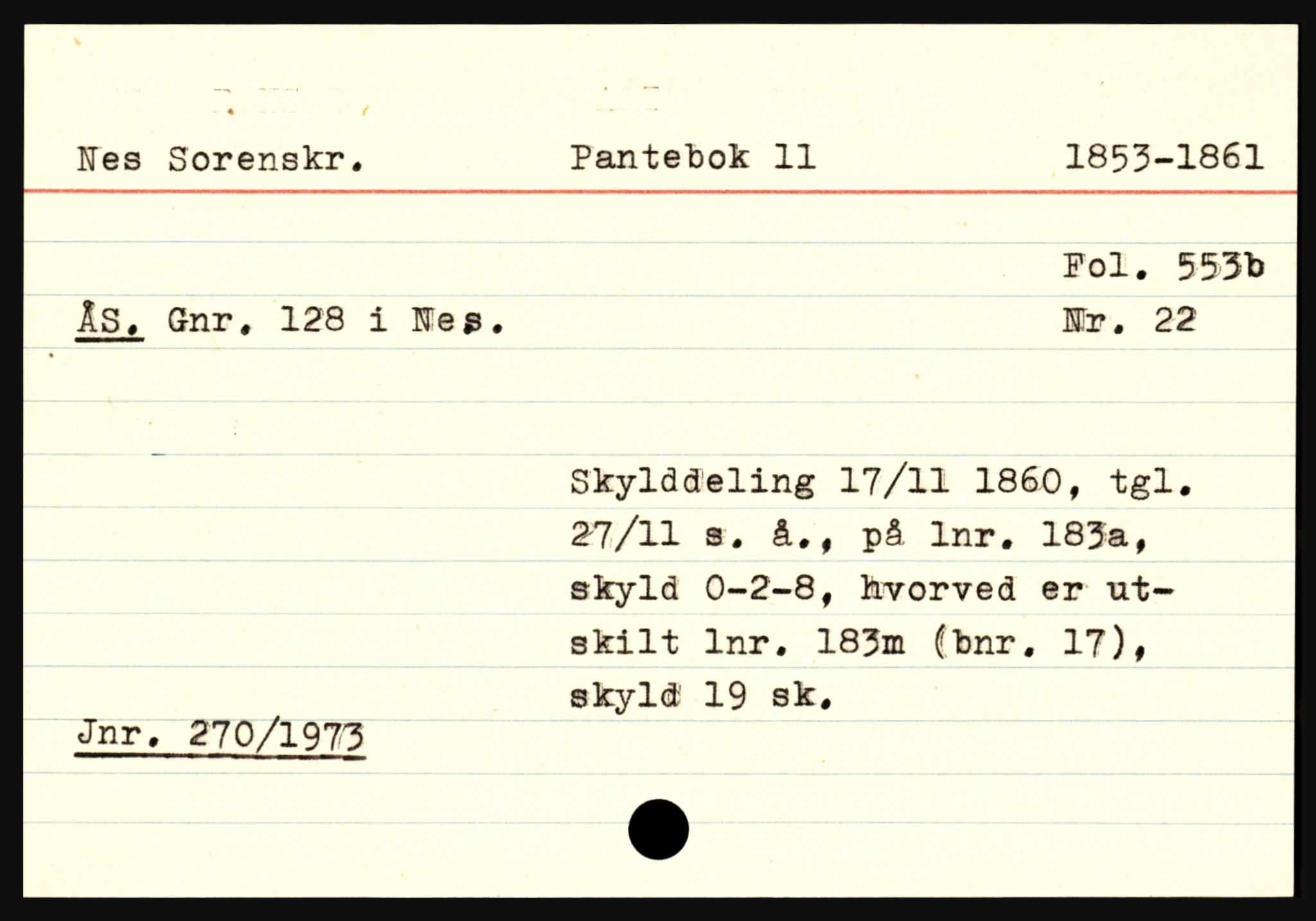 Statsarkivet i Oslo, AV/SAO-A-10621/Z/Zb/L0013: Nes (Heberg - Åvol), Nesodden m/ Oppegård (Agnar - Toug), Nittedal (Hakadal jernverk, Ask - Ås), p. 541