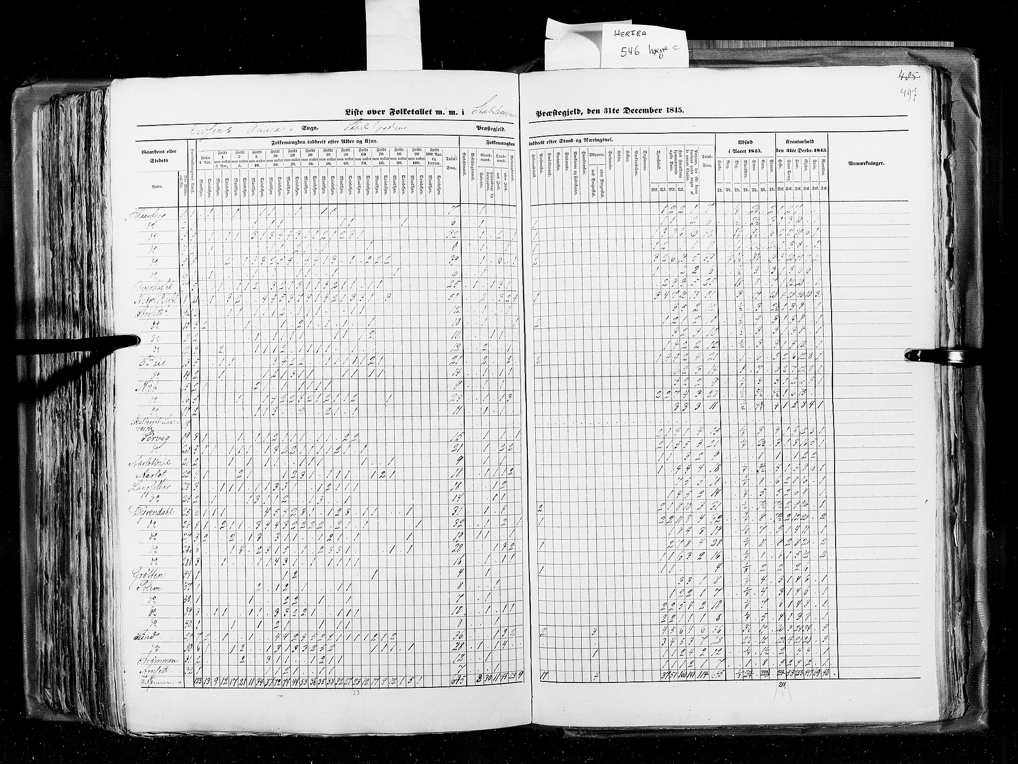 RA, Census 1845, vol. 8: Romsdal amt og Søndre Trondhjems amt, 1845, p. 497