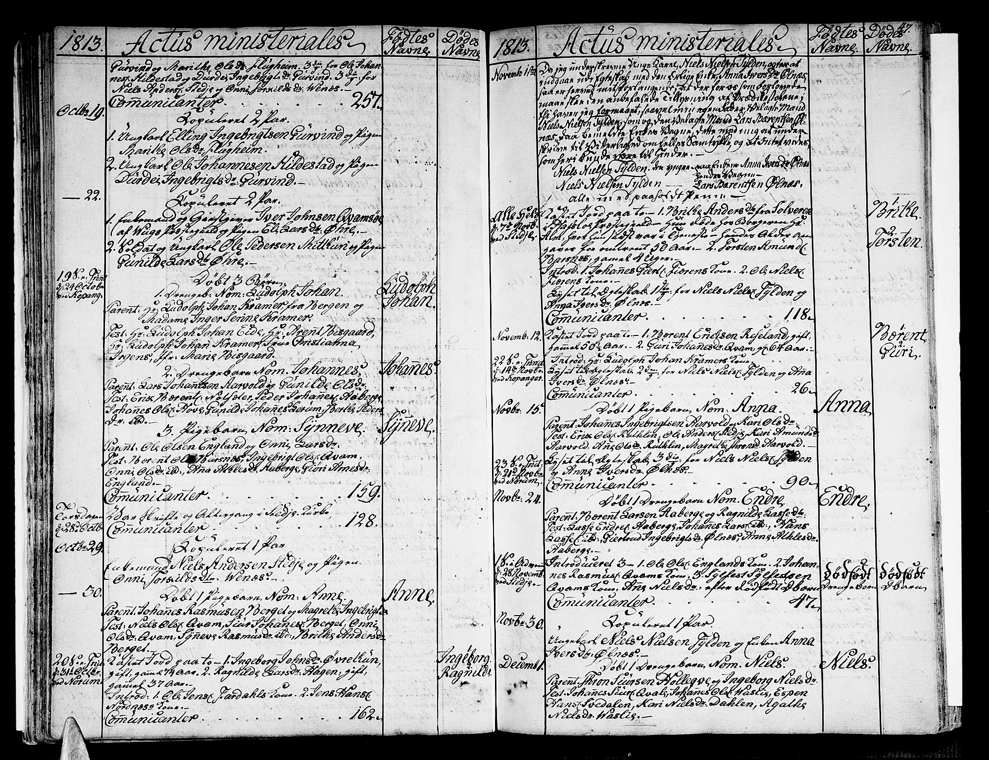 Sogndal sokneprestembete, SAB/A-81301/H/Haa/Haaa/L0009: Parish register (official) no. A 9, 1809-1821, p. 47